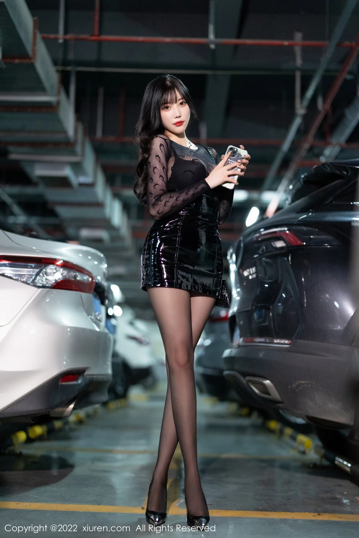 [[XiuRen秀人网]秀人网]No.5445_女神杨晨晨Yome黑色网纱连衣裙露性感黑色内衣迷人诱惑写真81P