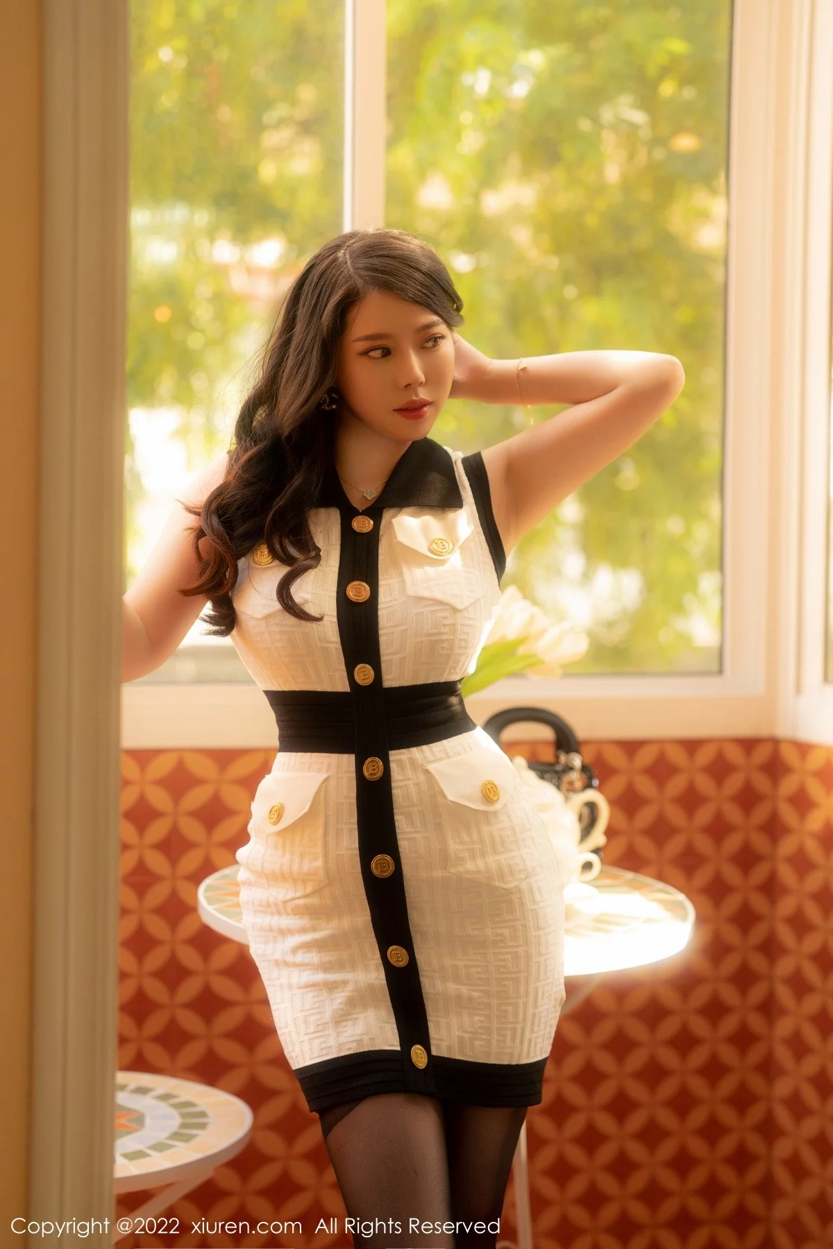 [[XiuRen秀人网]秀人网]No.5440_模特白茹雪私房脱白色连衣裙露黑色轻透蕾丝内衣迷人诱惑写真66P