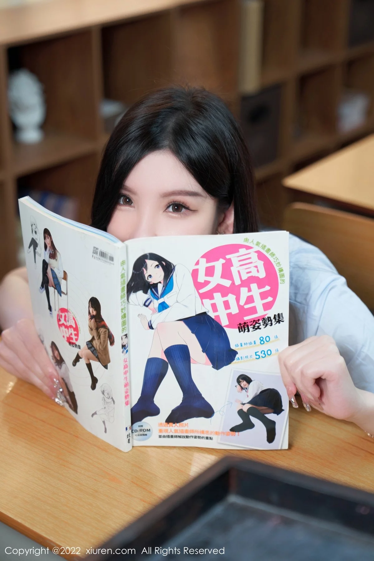 [[XiuRen秀人网]秀人网]No.5452_女神周于希Sally学妹装扮半脱露黑色蕾丝边内衣撩人诱惑写真76P