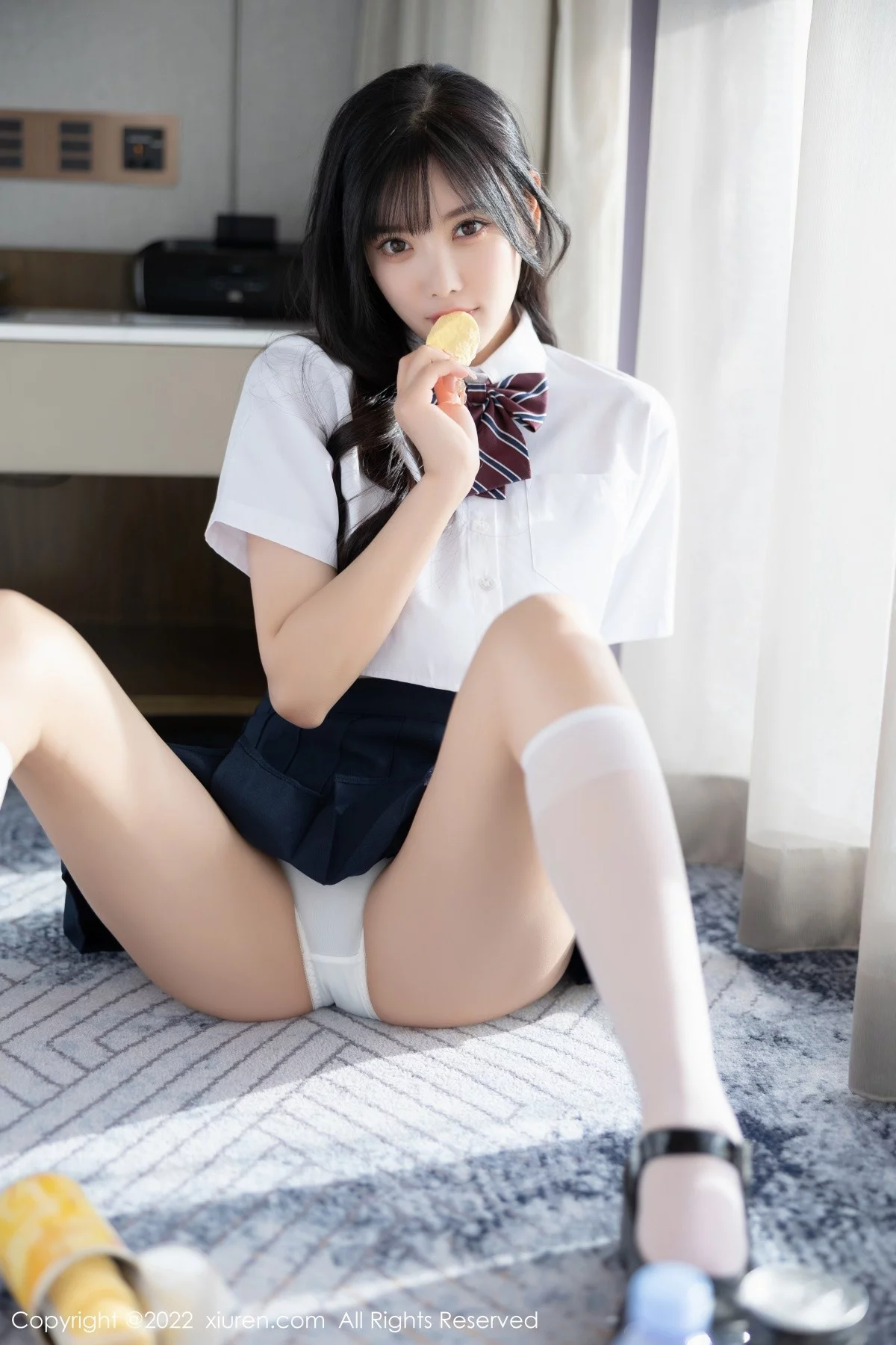 [[XiuRen秀人网]秀人网]No.5338_女神杨晨晨Yome清爽学妹制服露蕾丝内衣秀完美身材诱惑写真82P