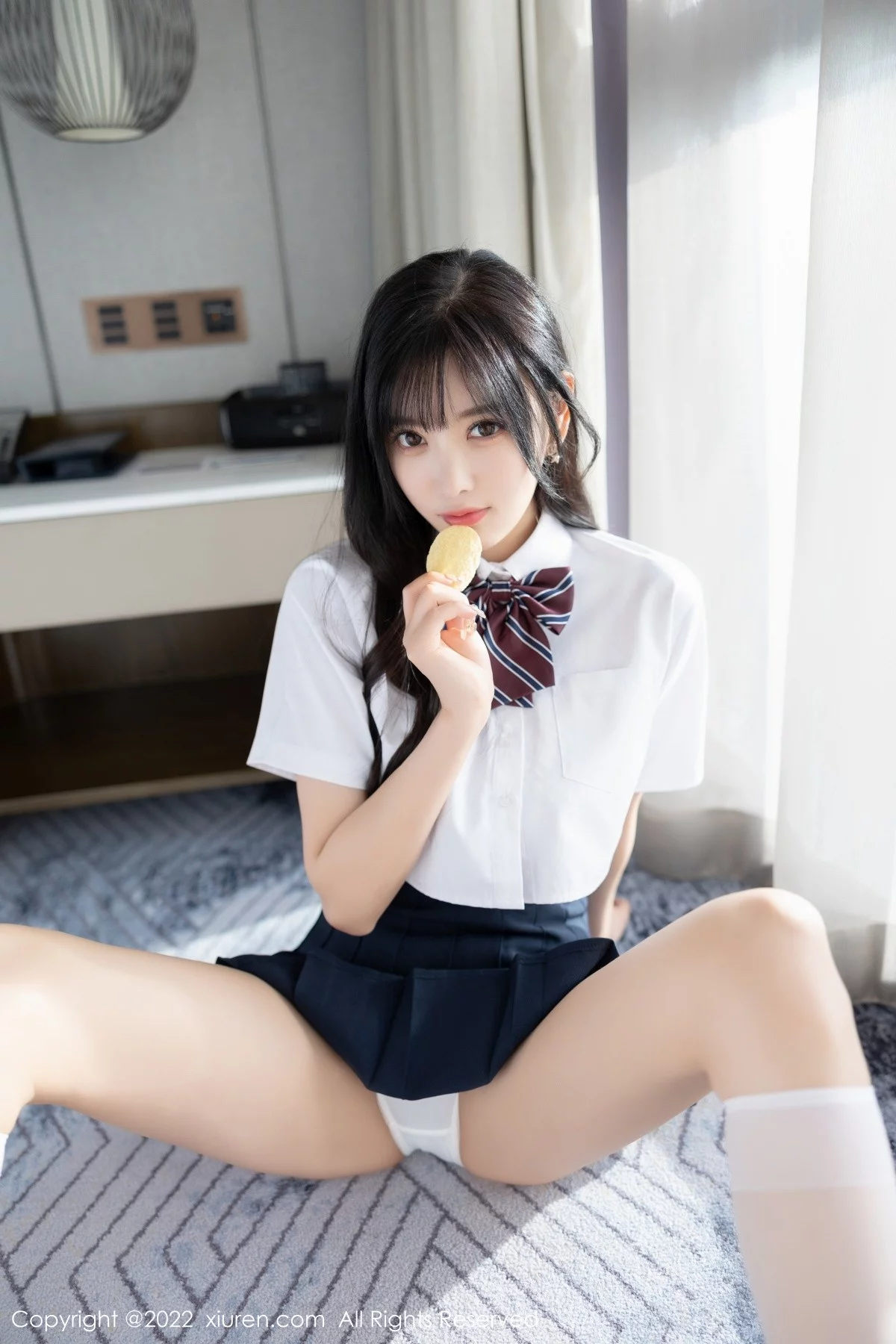 [[XiuRen秀人网]秀人网]No.5338_女神杨晨晨Yome清爽学妹制服露蕾丝内衣秀完美身材诱惑写真82P