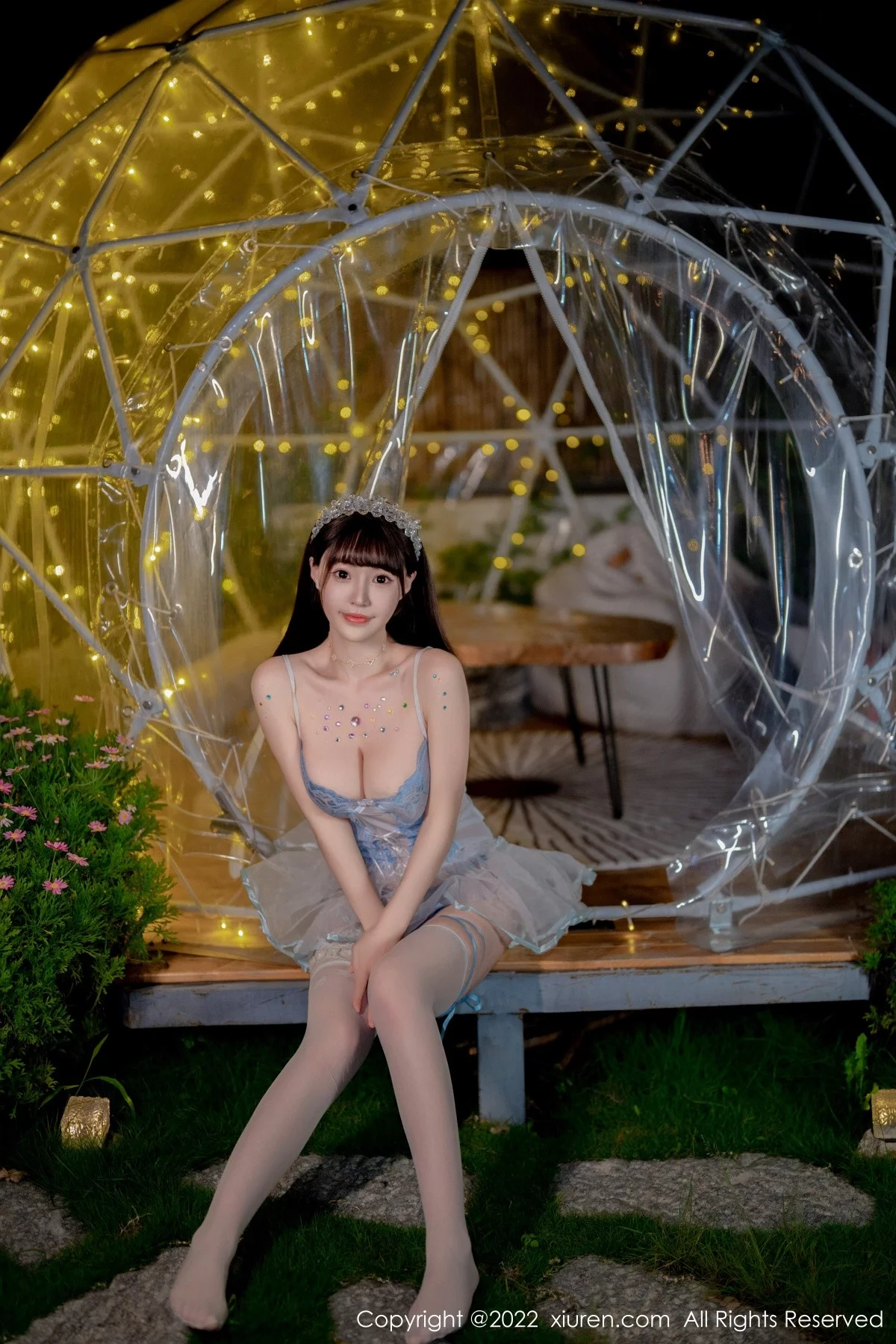 [[XiuRen秀人网]秀人网]No.5333_女神朱可儿Flora大理旅拍白色轻透公主裙配白丝袜丰满诱惑写真76P