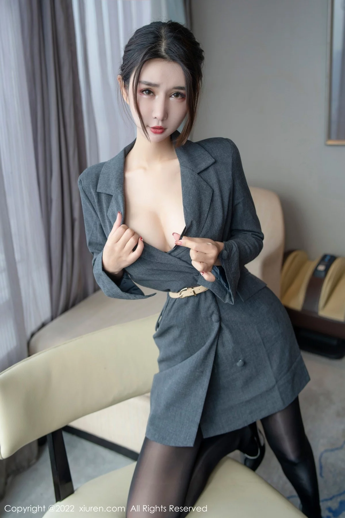 [[XiuRen秀人网]秀人网]No.5332_模特夏沫沫tifa私房半脱露黑色连体丝袜秀完美身材撩人诱惑写真66P