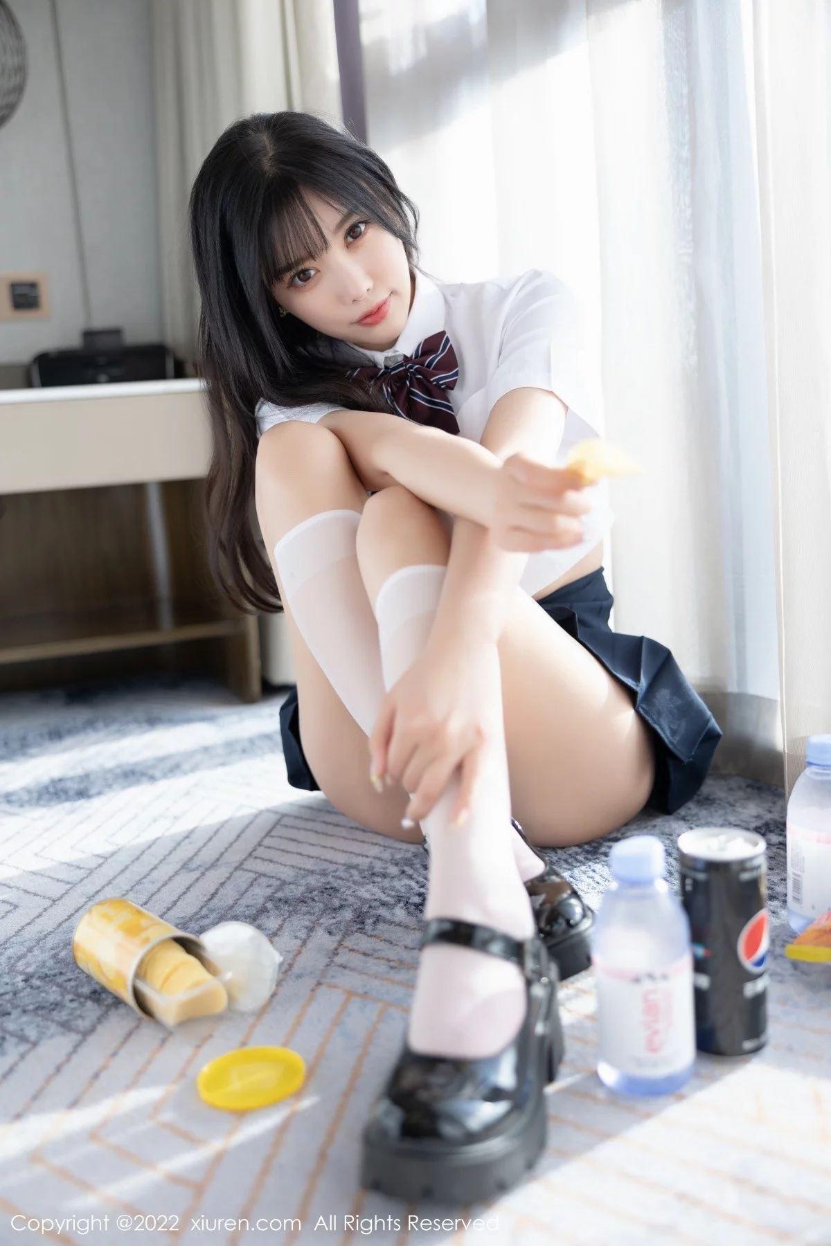 [[XiuRen秀人网]秀人网]No.5338_女神杨晨晨Yome清爽学妹制服露蕾丝内衣秀完美身材诱惑写真82P