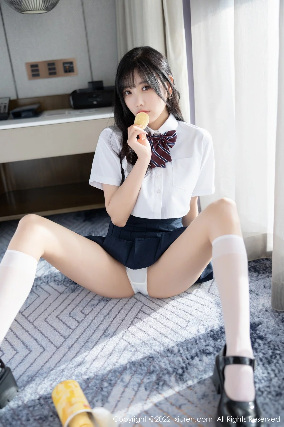 [[XiuRen秀人网]秀人网]No.5338_女神杨晨晨Yome清爽学妹制服露蕾丝内衣秀完美身材诱惑写真82P