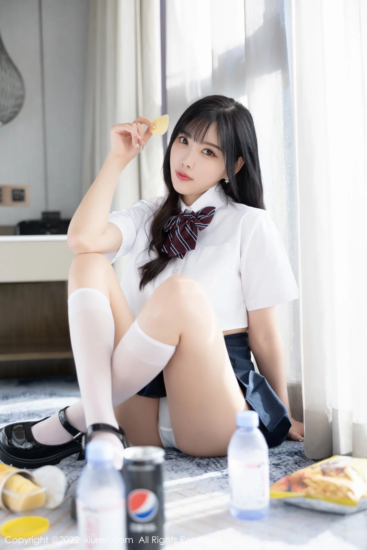 [[XiuRen秀人网]秀人网]No.5338_女神杨晨晨Yome清爽学妹制服露蕾丝内衣秀完美身材诱惑写真82P