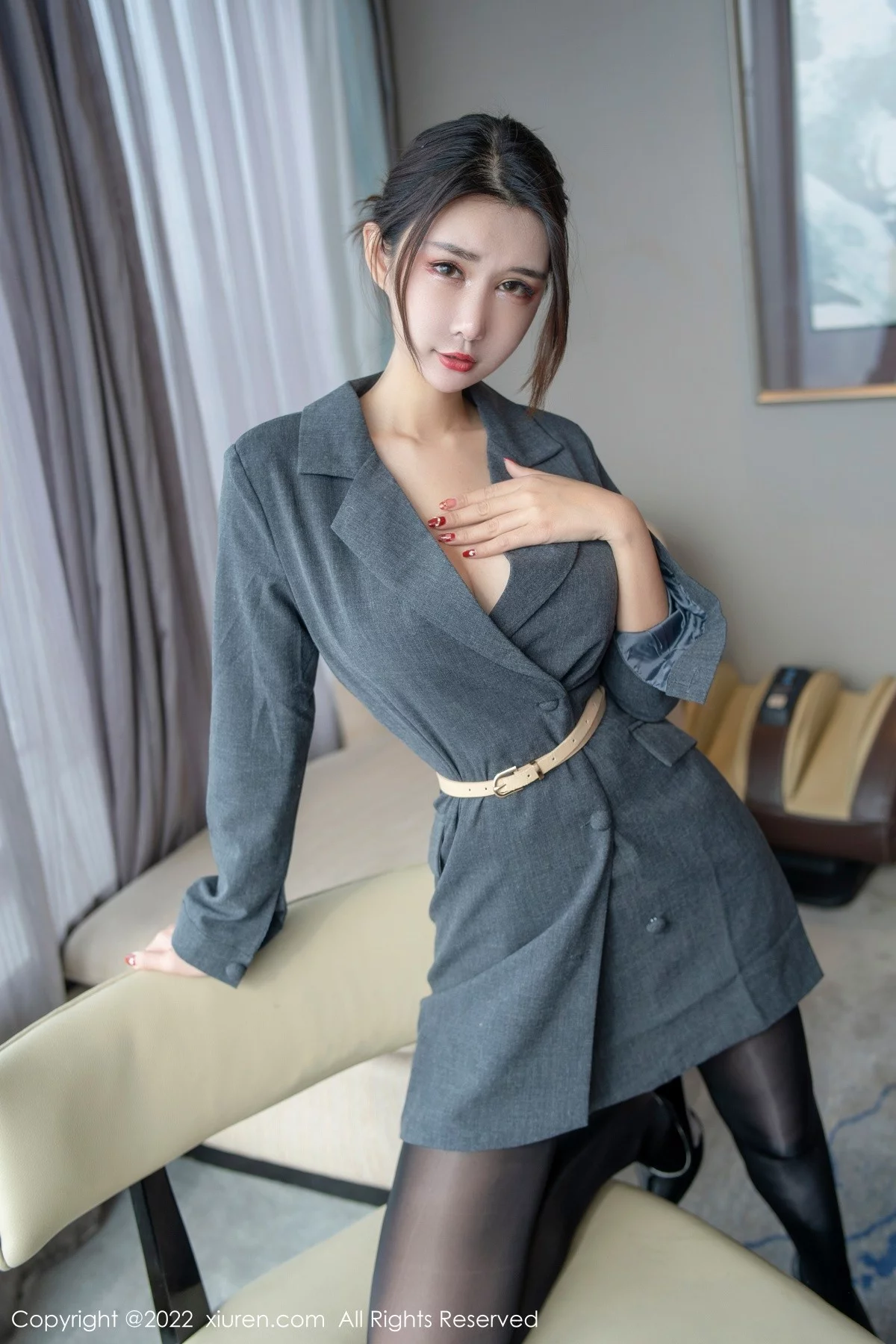 [[XiuRen秀人网]秀人网]No.5332_模特夏沫沫tifa私房半脱露黑色连体丝袜秀完美身材撩人诱惑写真66P