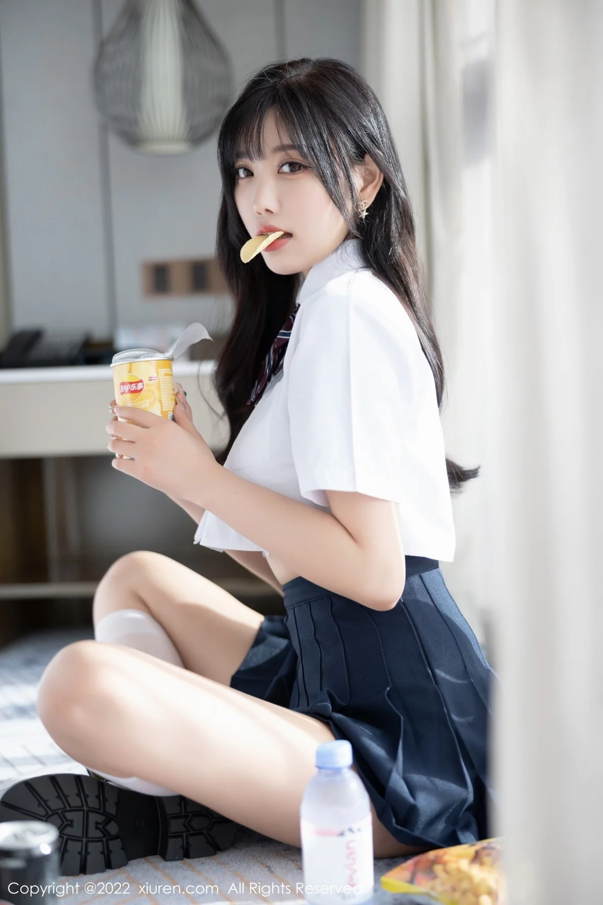 [[XiuRen秀人网]秀人网]No.5338_女神杨晨晨Yome清爽学妹制服露蕾丝内衣秀完美身材诱惑写真82P