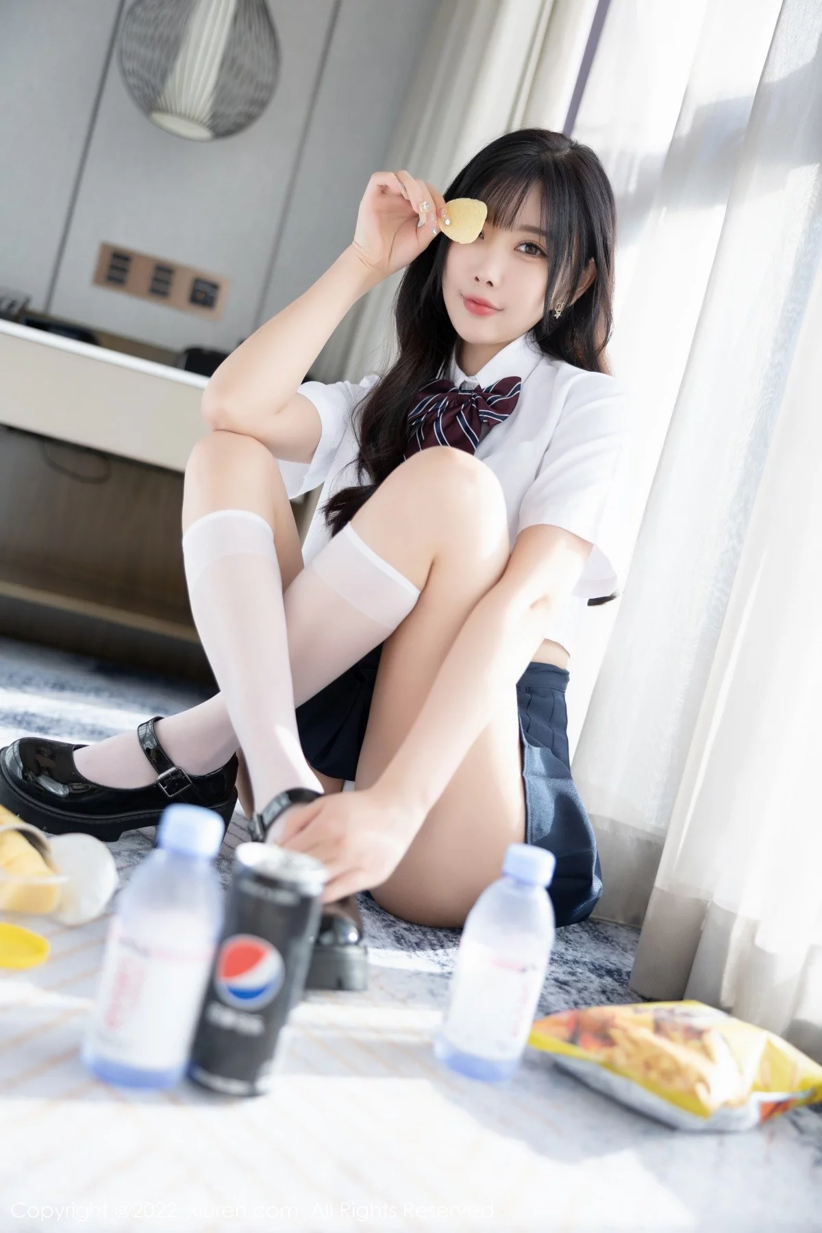 [[XiuRen秀人网]秀人网]No.5338_女神杨晨晨Yome清爽学妹制服露蕾丝内衣秀完美身材诱惑写真82P