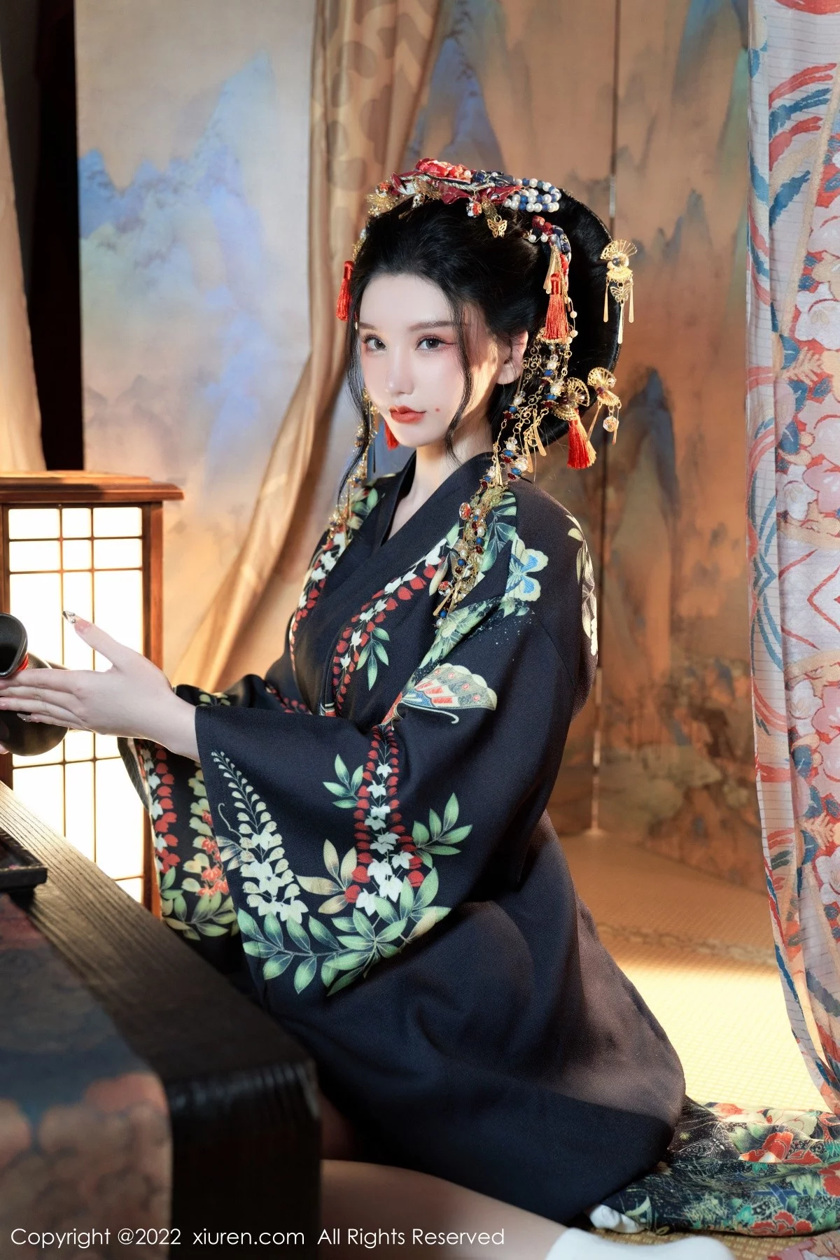 [[XiuRen秀人网]秀人网]No.5537_女神周于希Sally宽衣解带主题日系风脱和服露翘臀美腿诱惑写真80P