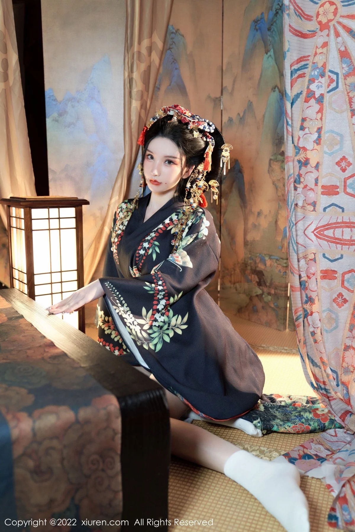 [[XiuRen秀人网]秀人网]No.5537_女神周于希Sally宽衣解带主题日系风脱和服露翘臀美腿诱惑写真80P