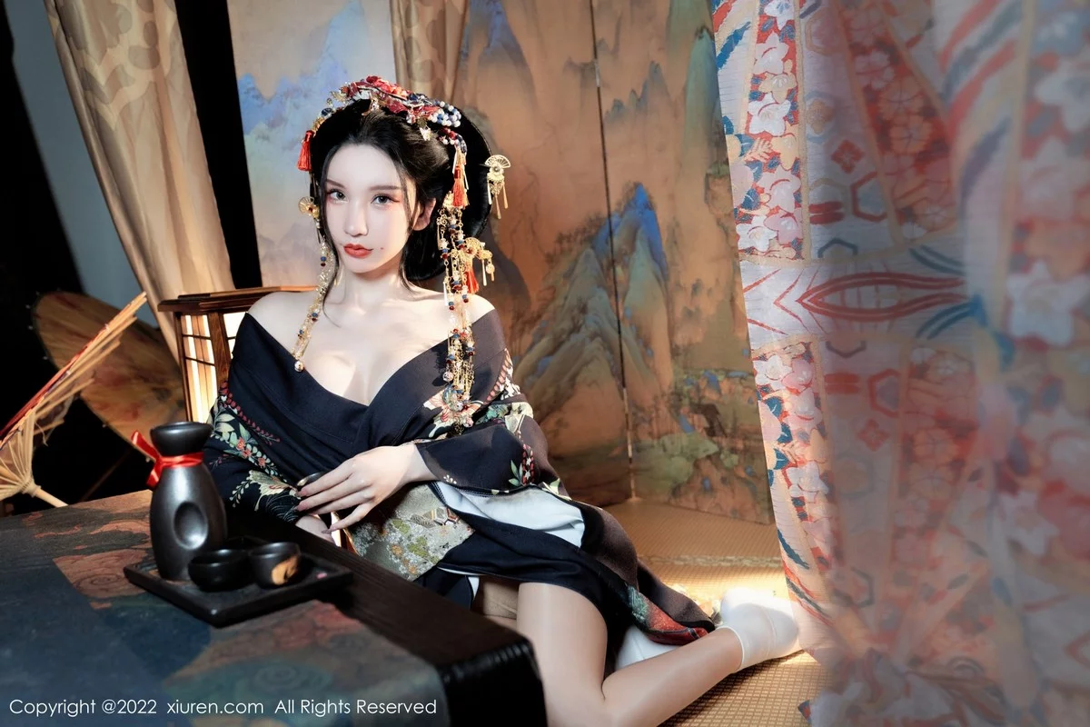 [[XiuRen秀人网]秀人网]No.5537_女神周于希Sally宽衣解带主题日系风脱和服露翘臀美腿诱惑写真80P