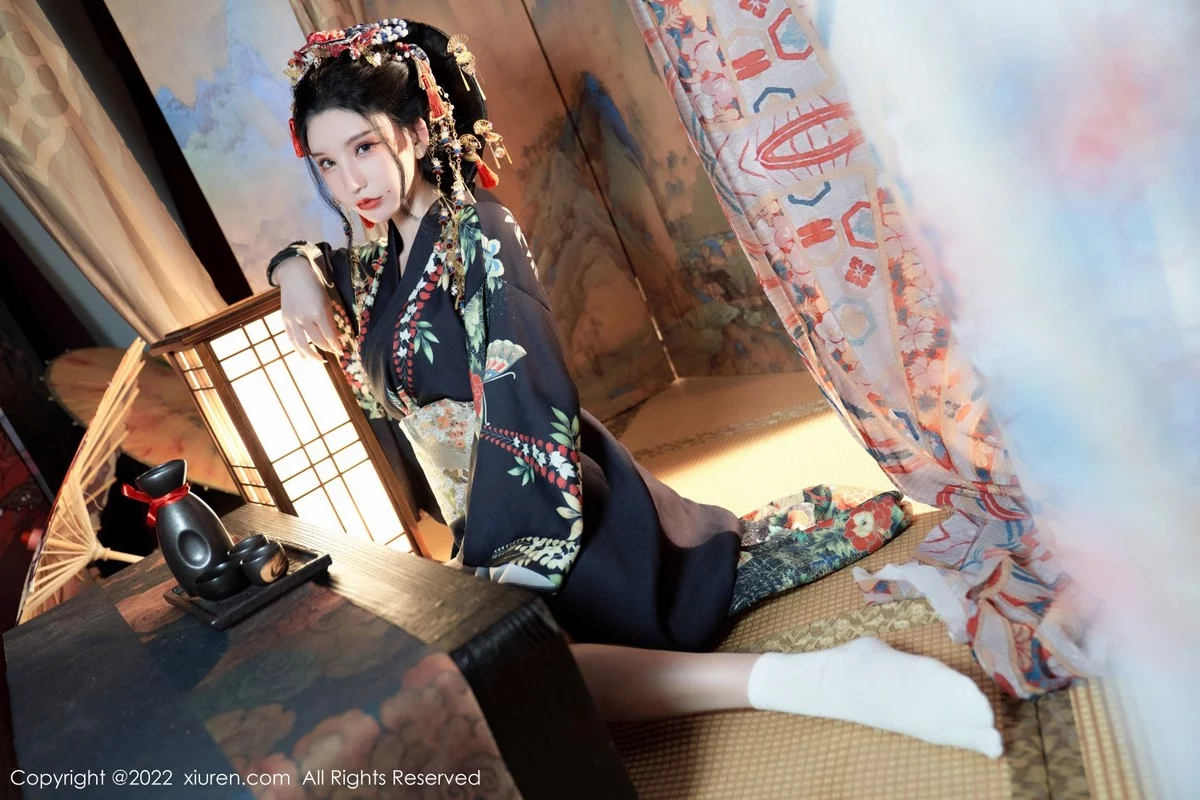 [[XiuRen秀人网]秀人网]No.5537_女神周于希Sally宽衣解带主题日系风脱和服露翘臀美腿诱惑写真80P