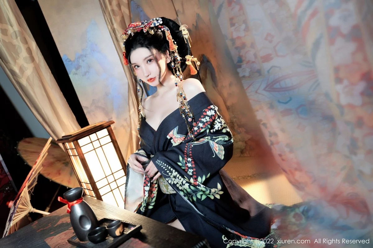 [[XiuRen秀人网]秀人网]No.5537_女神周于希Sally宽衣解带主题日系风脱和服露翘臀美腿诱惑写真80P