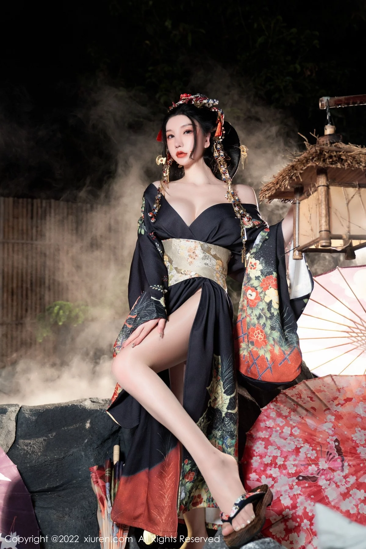 [[XiuRen秀人网]秀人网]No.5537_女神周于希Sally宽衣解带主题日系风脱和服露翘臀美腿诱惑写真80P