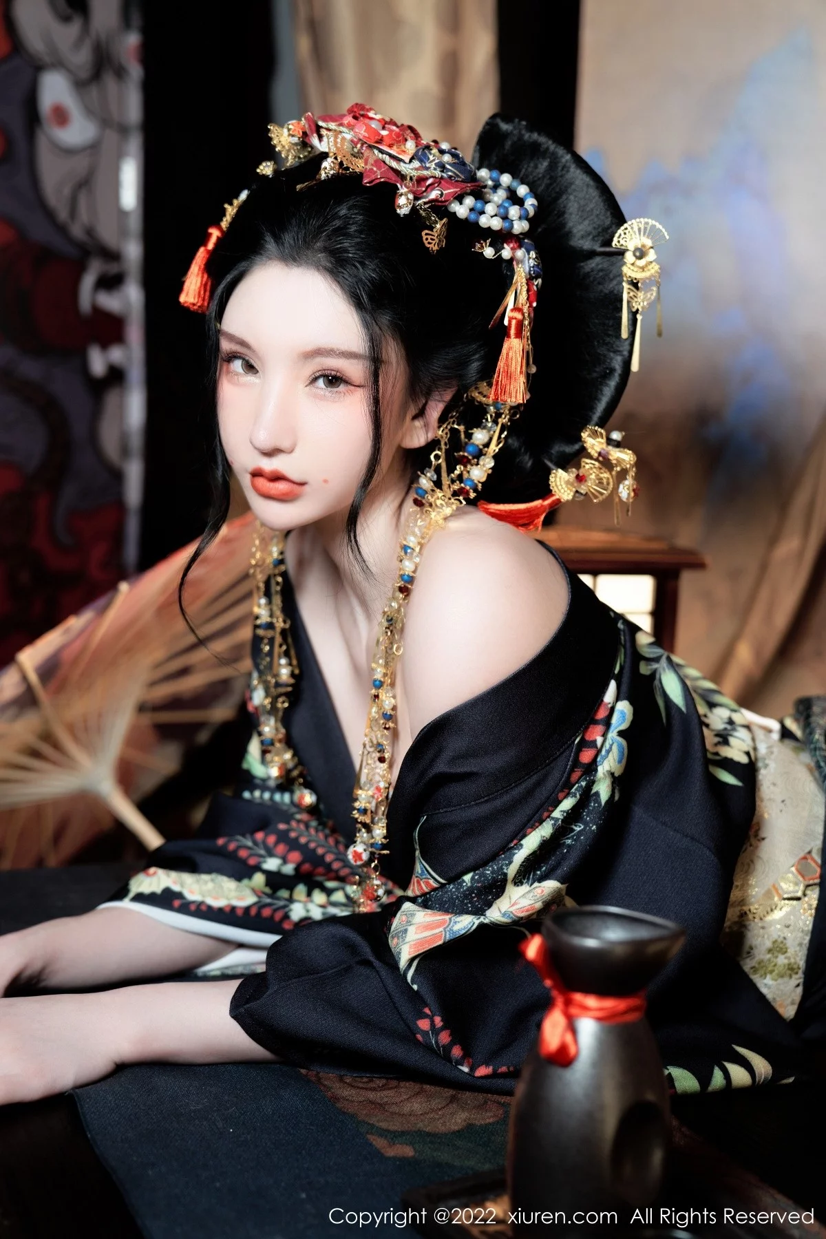 [[XiuRen秀人网]秀人网]No.5537_女神周于希Sally宽衣解带主题日系风脱和服露翘臀美腿诱惑写真80P