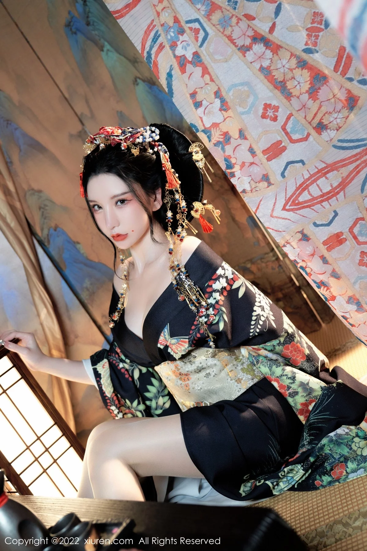 [[XiuRen秀人网]秀人网]No.5537_女神周于希Sally宽衣解带主题日系风脱和服露翘臀美腿诱惑写真80P