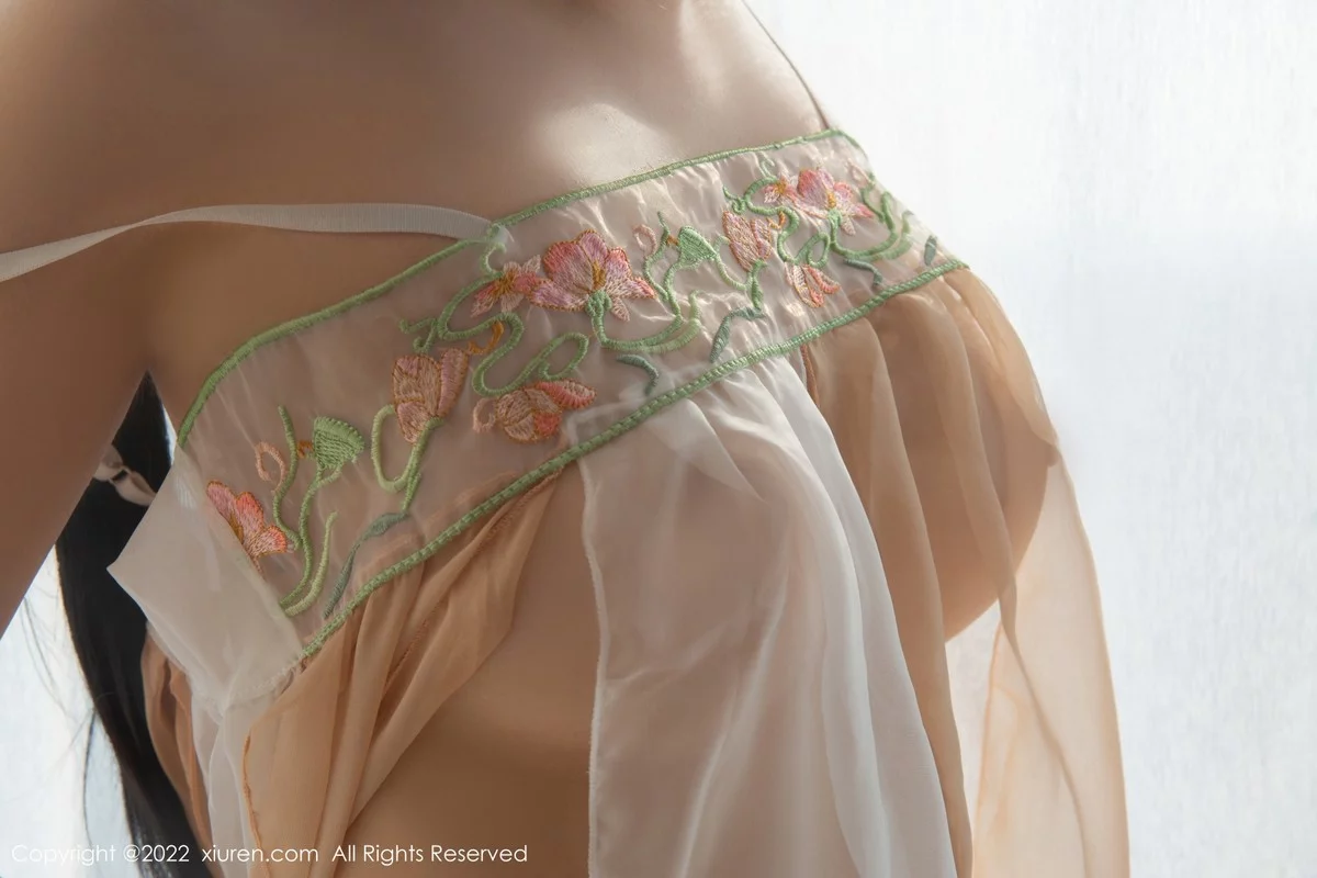 [[XiuRen秀人网]秀人网]No.5556_模特江真真中秋主题白色轻透古装服饰配超薄无内肉丝诱惑写真70P