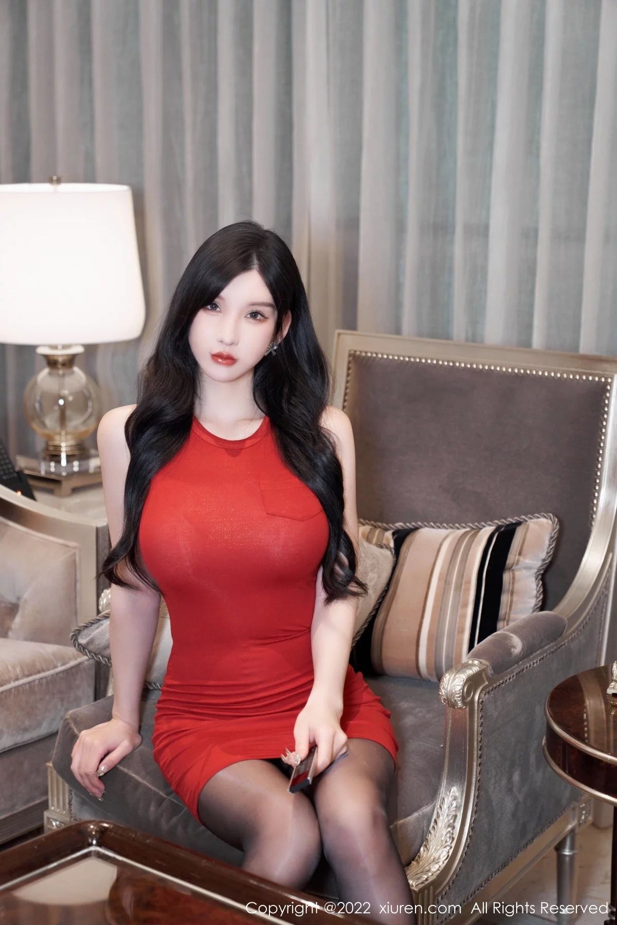 [[XiuRen秀人网]秀人网]No.5574_模特周于希Sally性感粉色女仆裙配超薄肉丝秀完美身材诱惑写真85P