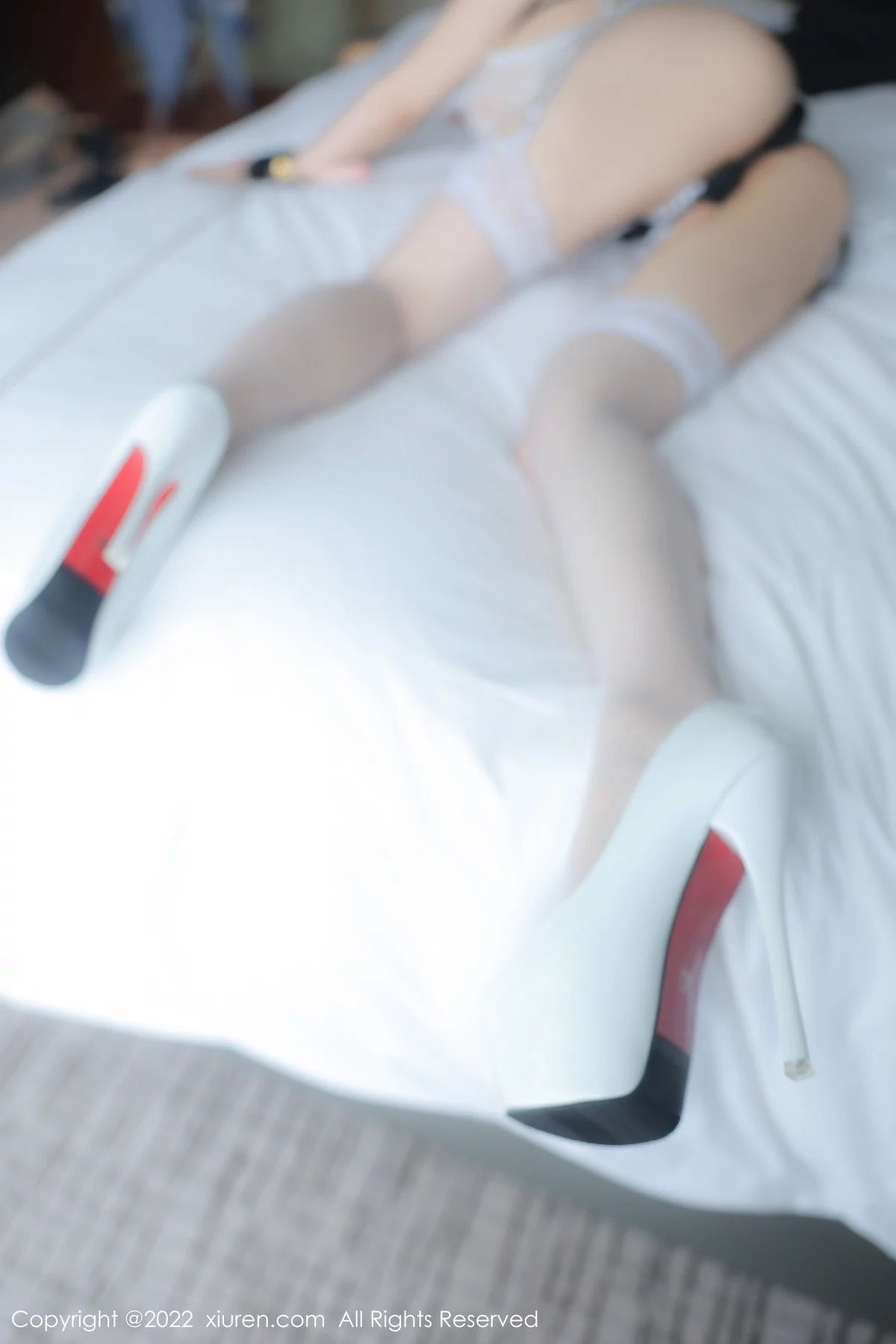 [[XiuRen秀人网]秀人网]No.5565_模特顾乔楠Cora白色轻透薄纱公主裙配蕾丝吊袜极致诱惑写真78P