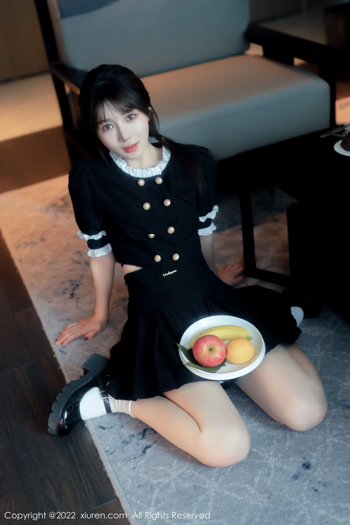 [[XiuRen秀人网]秀人网]No.5626_模特婠婠么脱黑色短款连衣裙露性感黑色内衣秀曼妙身材诱惑写真64P