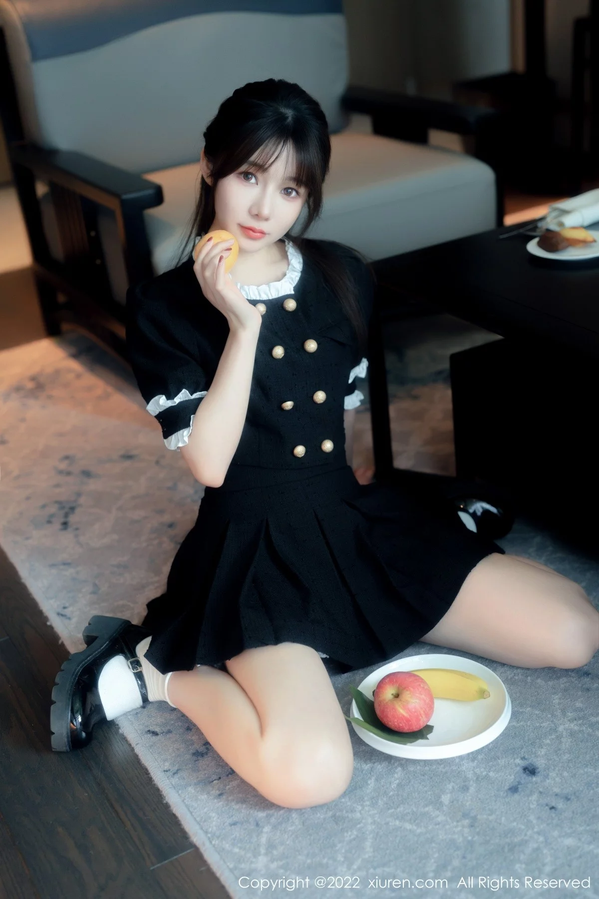 [[XiuRen秀人网]秀人网]No.5626_模特婠婠么脱黑色短款连衣裙露性感黑色内衣秀曼妙身材诱惑写真64P