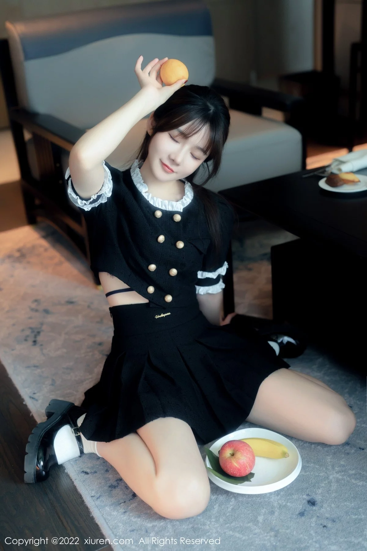 [[XiuRen秀人网]秀人网]No.5626_模特婠婠么脱黑色短款连衣裙露性感黑色内衣秀曼妙身材诱惑写真64P