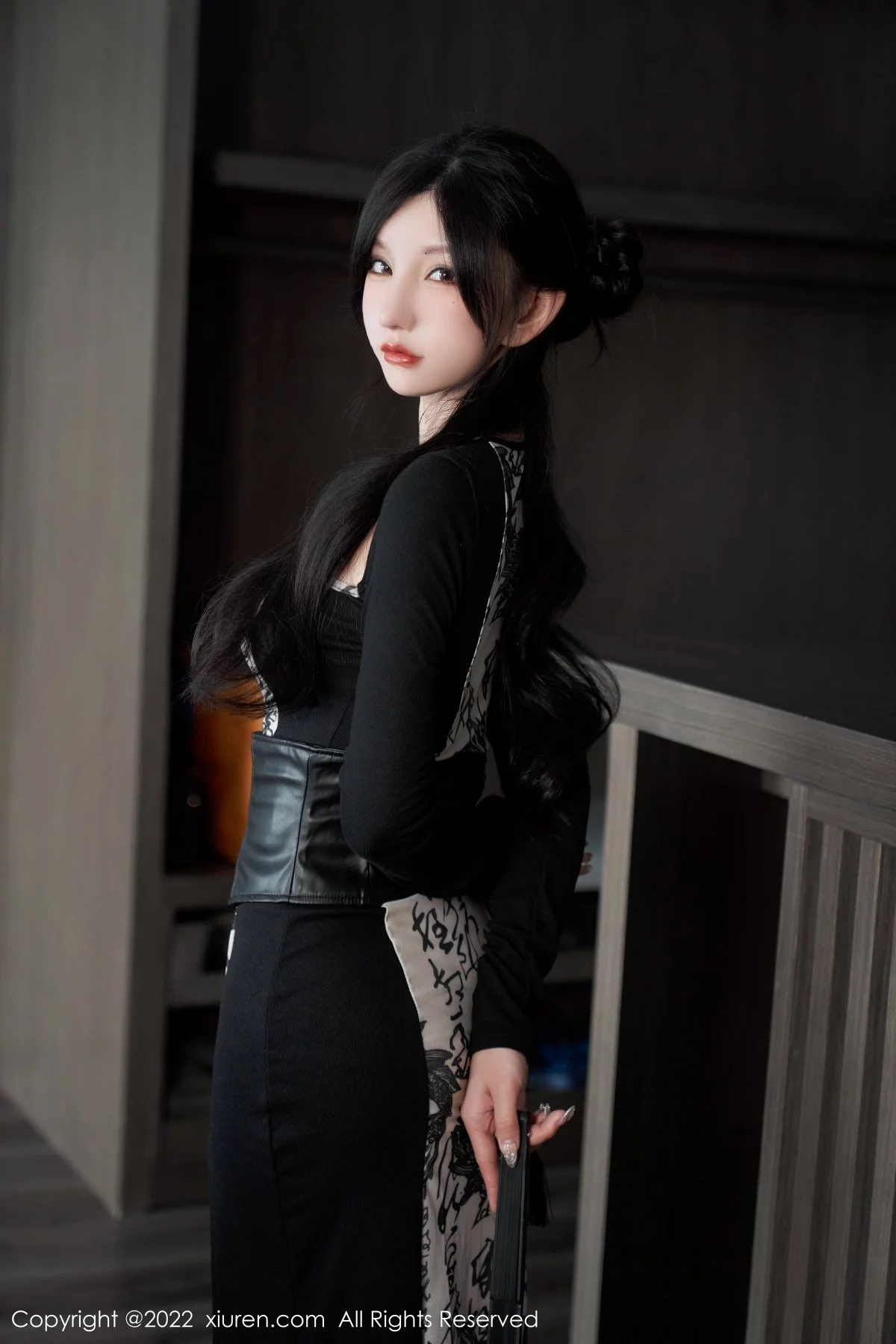 [[XiuRen秀人网]秀人网]No.5623_女神周于希Sally性感拼色连衣裙配超薄开档肉丝绝美诱惑写真94P