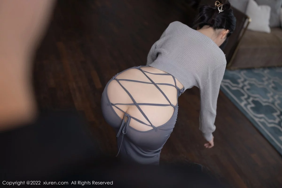 [[XiuRen秀人网]秀人网]No.5620_模特利世情节拍摄性感灰色毛线上衣配长裙秀完美身材诱惑写真82P