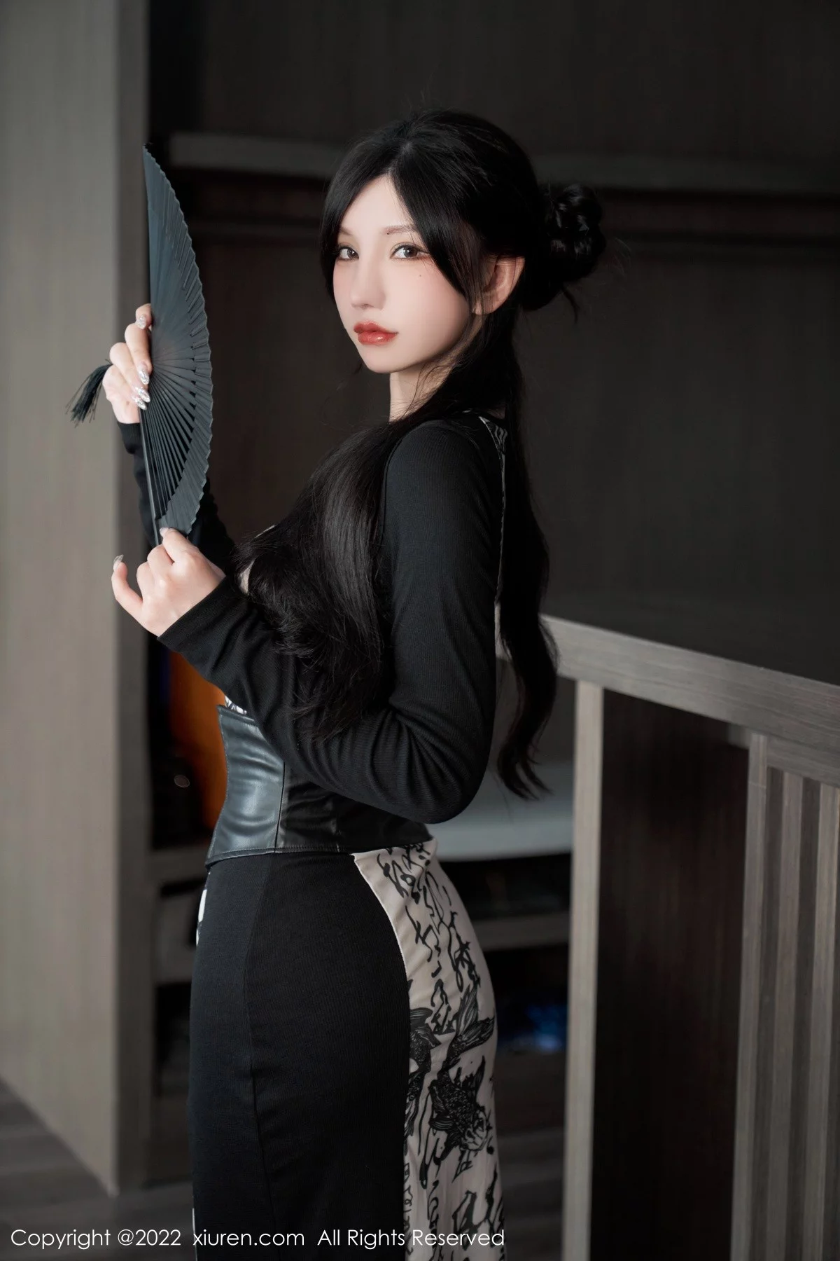 [[XiuRen秀人网]秀人网]No.5623_女神周于希Sally性感拼色连衣裙配超薄开档肉丝绝美诱惑写真94P