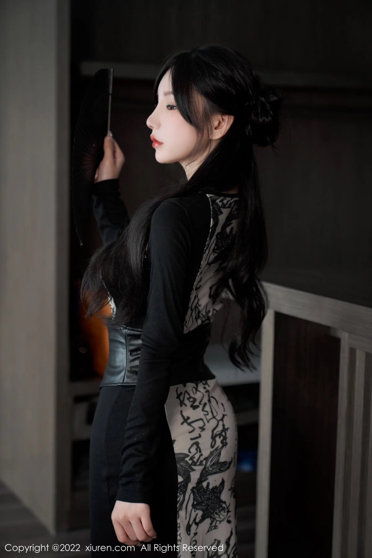 [[XiuRen秀人网]秀人网]No.5623_女神周于希Sally性感拼色连衣裙配超薄开档肉丝绝美诱惑写真94P