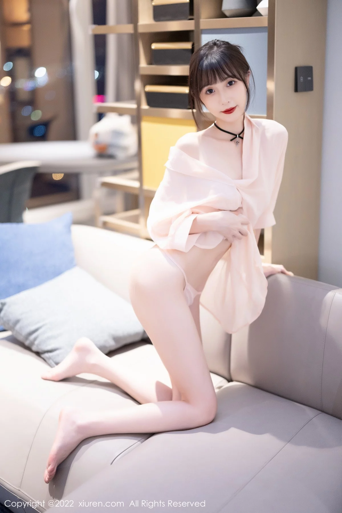 [[XiuRen秀人网]秀人网]No.5831_模特林星阑黑色露肩上衣配红色皮质短裙秀超薄无内黑丝诱惑写真88P