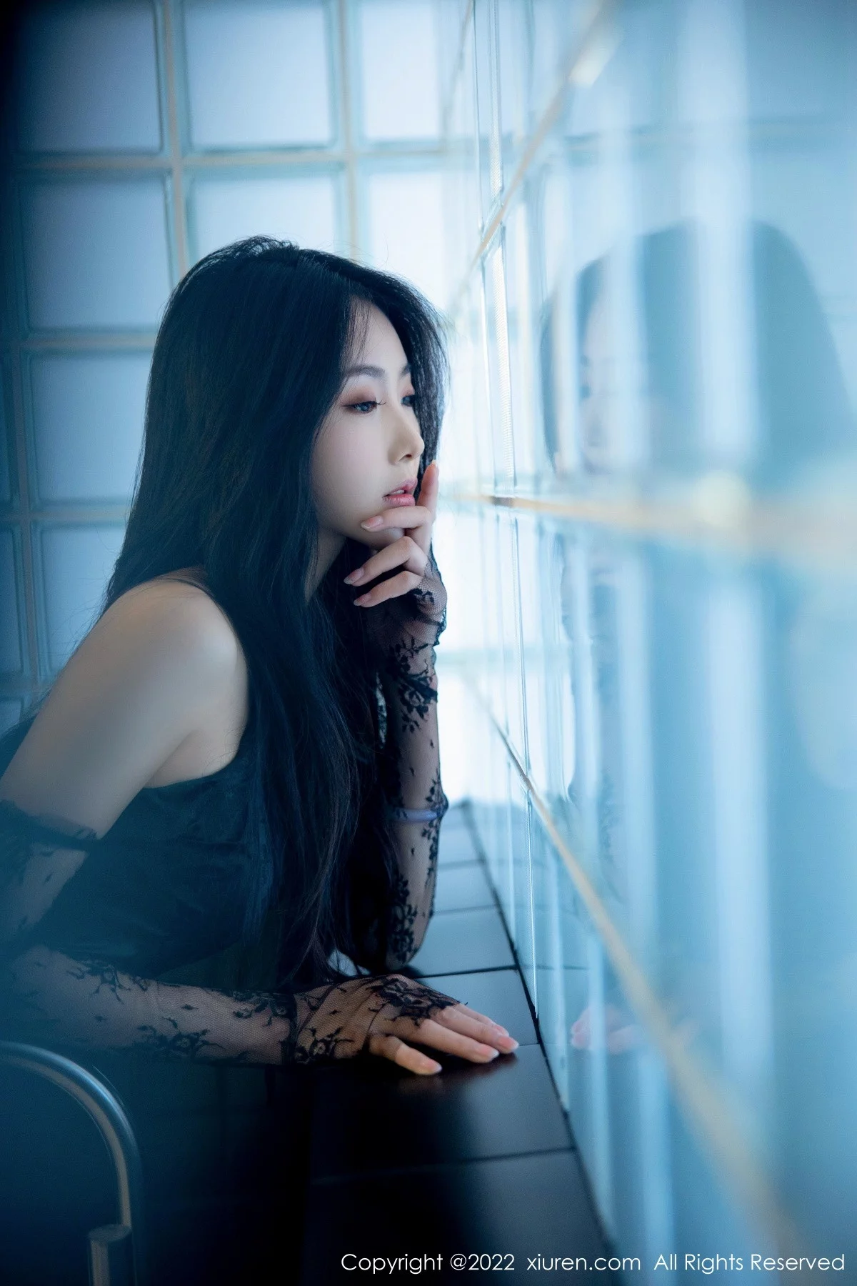 [[XiuRen秀人网]秀人网]No.5864_模特苏苏阿性感黑色轻透情趣服配超薄黑丝秀绝美身姿诱惑写真79P