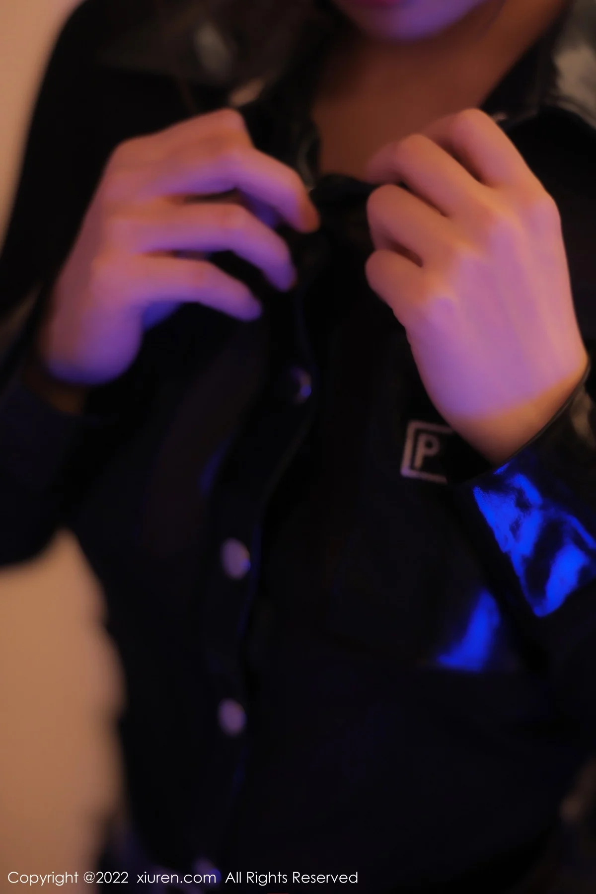 [[XiuRen秀人网]秀人网]No.5750_模特周jojobaby性感黑色情趣警官制服露丁字裤秀翘臀诱惑写真78P