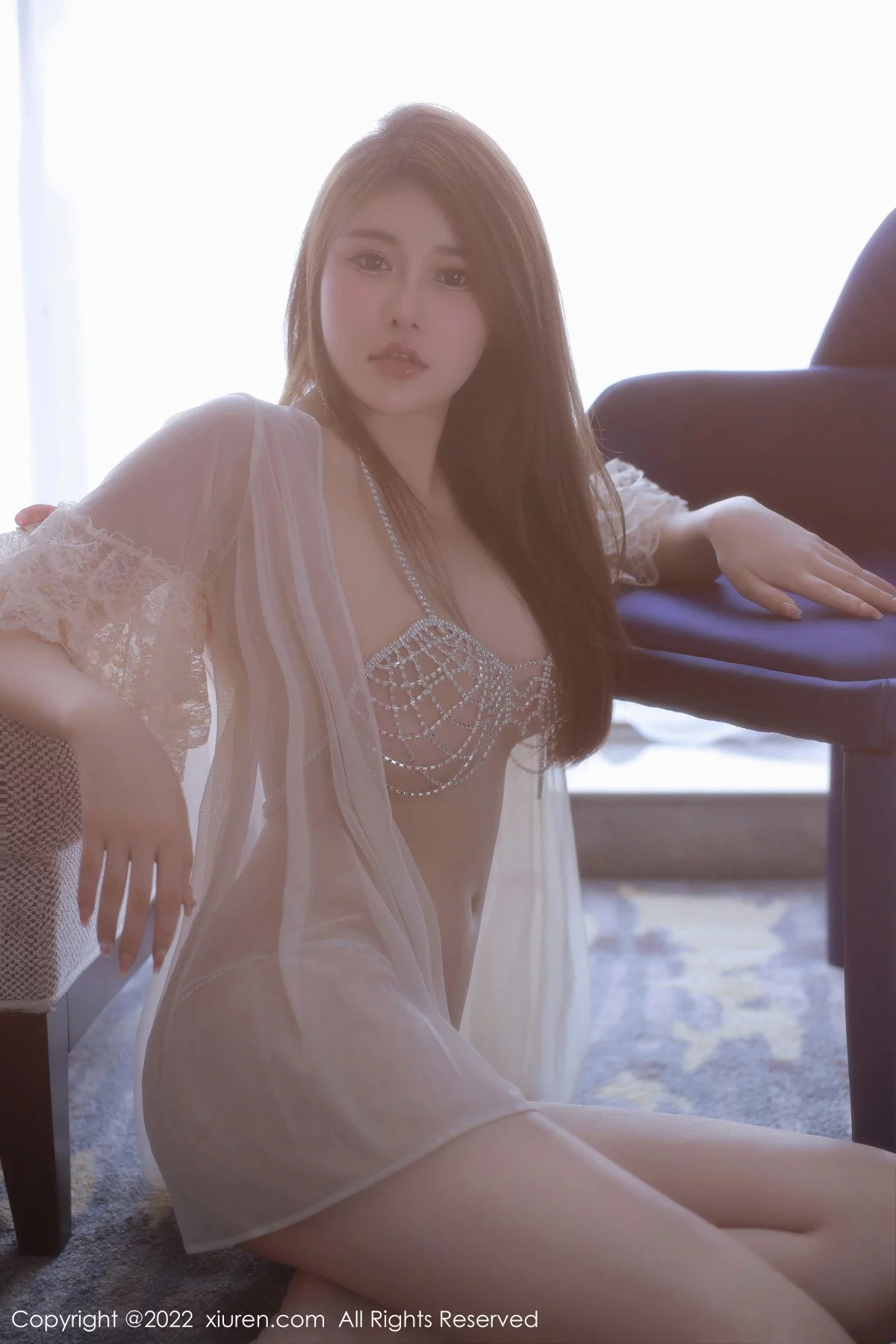 [[XiuRen秀人网]秀人网]No.5761_模特甜妮私房轻透薄纱服露镶钻吊坠式内衣秀火辣身材诱惑写真60P