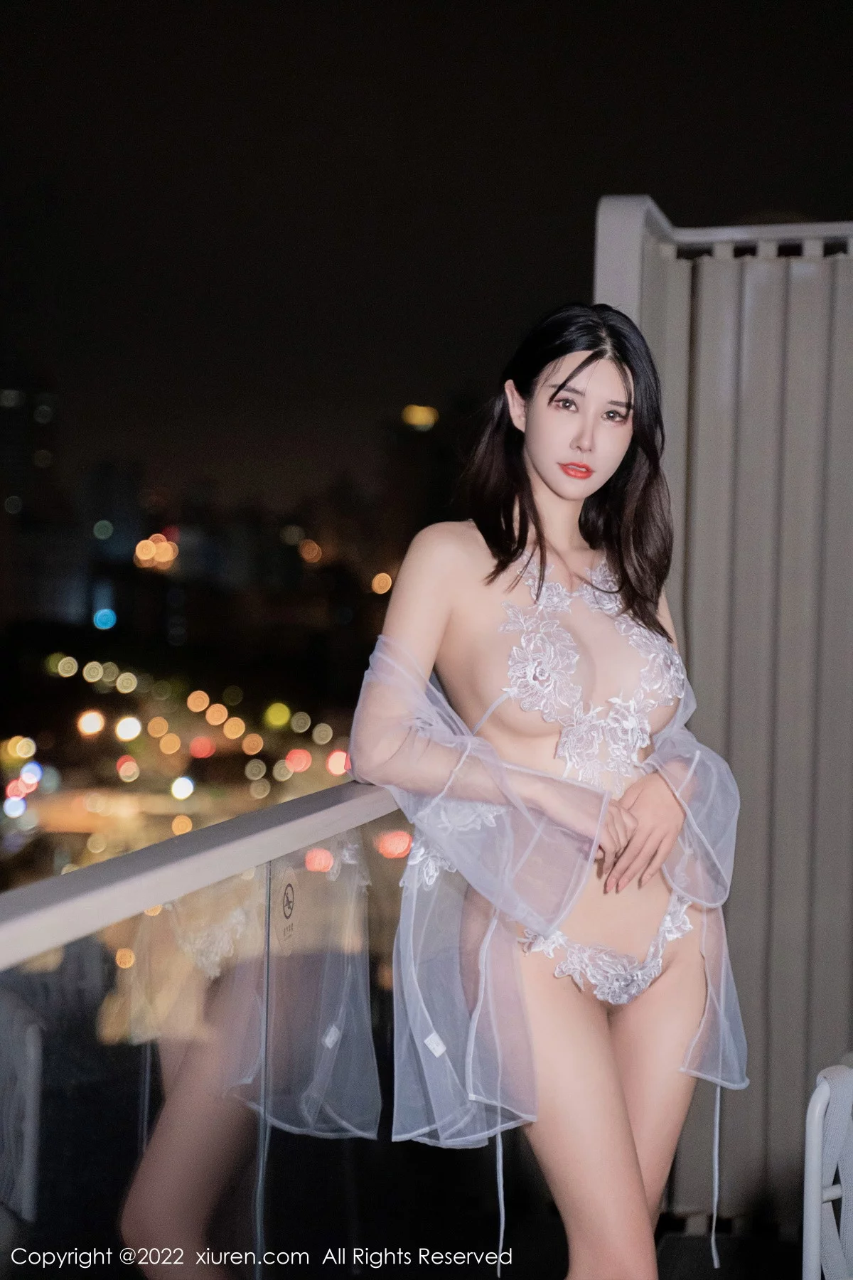 [[XiuRen秀人网]秀人网]No.5983_模特夏沫沫tifa性感白色轻透薄纱配丁字裤秀火辣身材诱惑写真57P