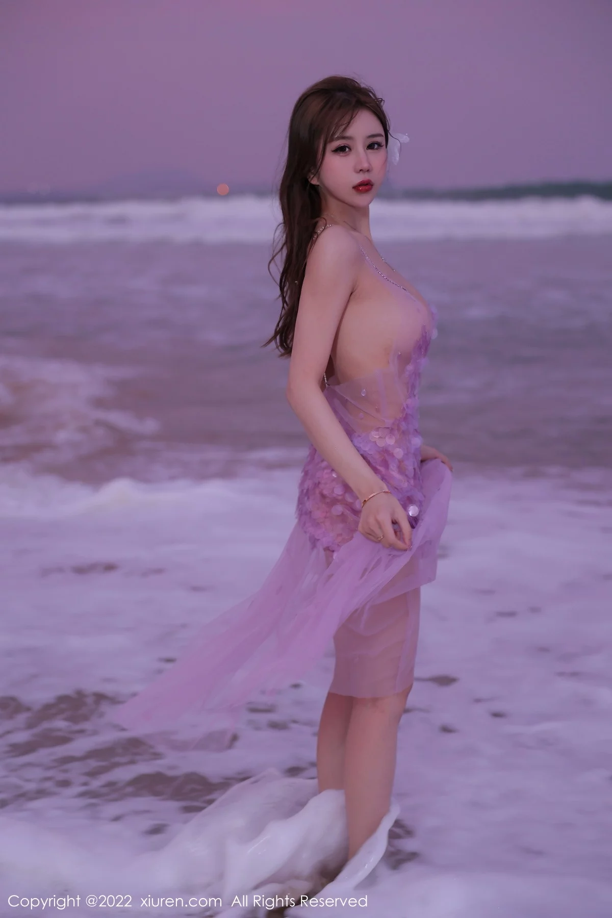 [[XiuRen秀人网]秀人网]No.5890_模特tina_甜仔海南旅拍沙滩场景粉色真空裙秀凹凸身材诱惑写真53P