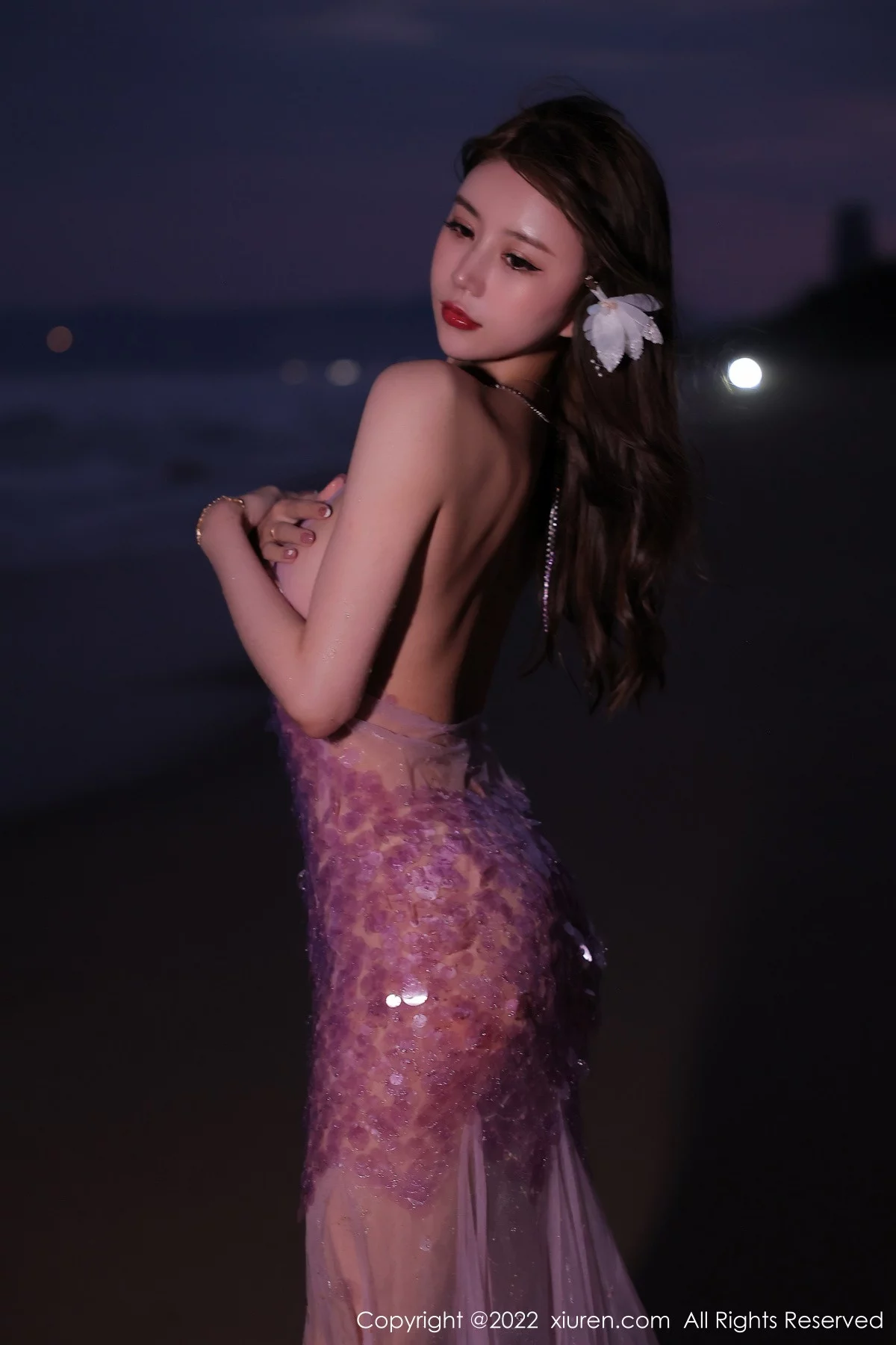 [[XiuRen秀人网]秀人网]No.5890_模特tina_甜仔海南旅拍沙滩场景粉色真空裙秀凹凸身材诱惑写真53P