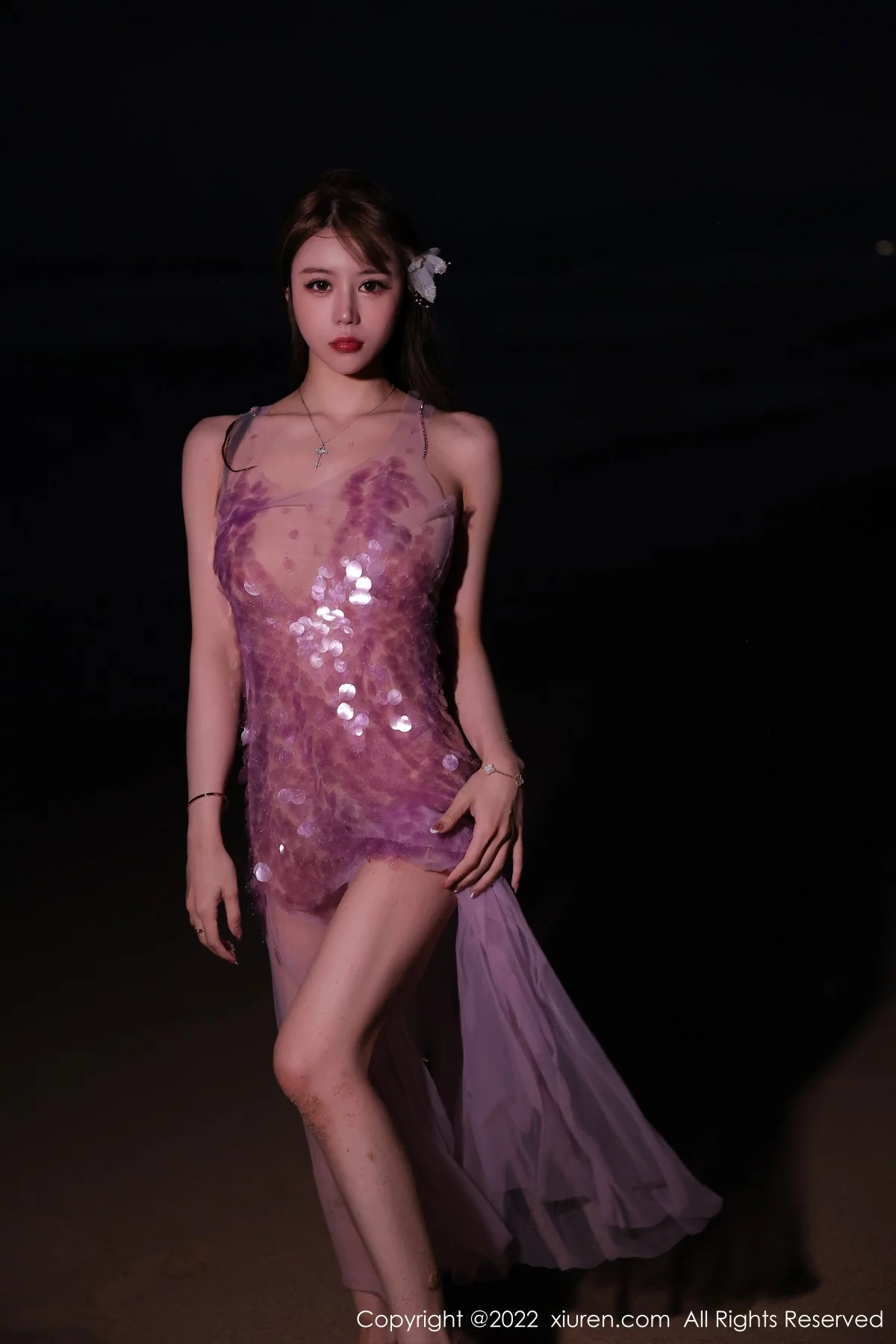 [[XiuRen秀人网]秀人网]No.5890_模特tina_甜仔海南旅拍沙滩场景粉色真空裙秀凹凸身材诱惑写真53P