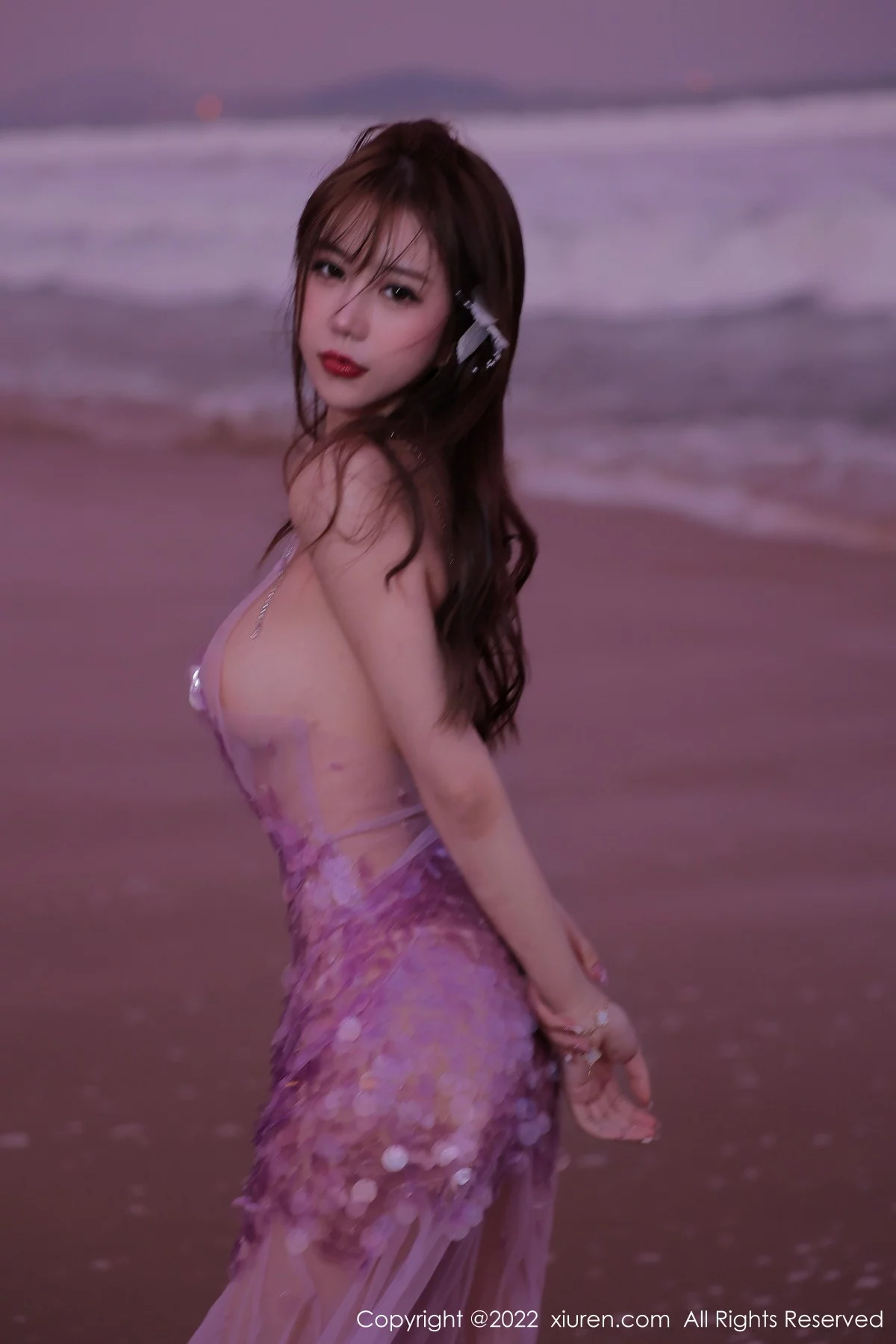 [[XiuRen秀人网]秀人网]No.5890_模特tina_甜仔海南旅拍沙滩场景粉色真空裙秀凹凸身材诱惑写真53P