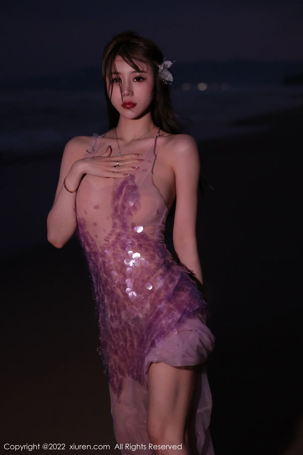 [[XiuRen秀人网]秀人网]No.5890_模特tina_甜仔海南旅拍沙滩场景粉色真空裙秀凹凸身材诱惑写真53P