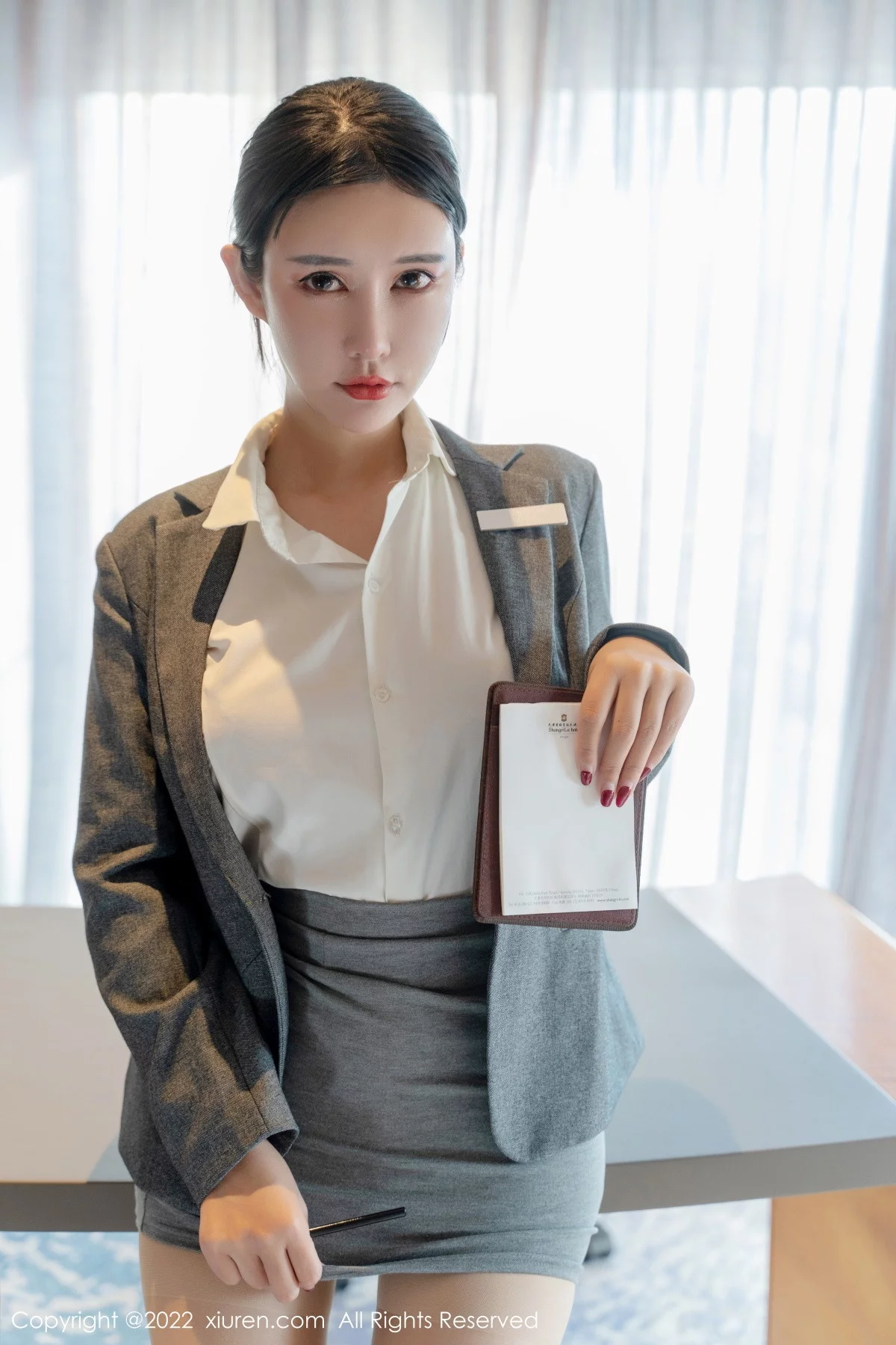 [[XiuRen秀人网]秀人网]No.6054_模特夏沫沫tifa私人秘书主题白衬衣配超薄无内肉丝惹火诱惑写真64P