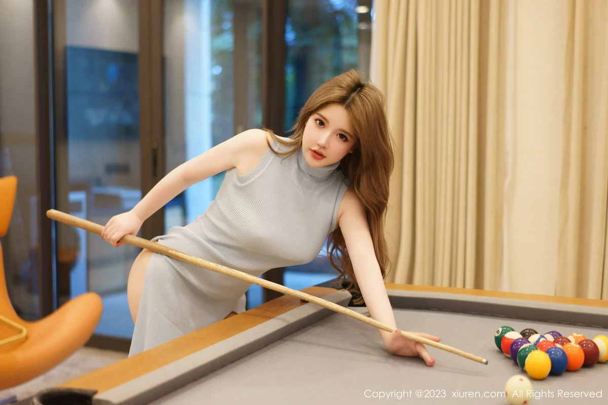 [[XiuRen秀人网]秀人网]No.6085_模特小海臀Rena三亚旅拍桌球室性感连衣裙秀浑圆美臀诱惑写真60P