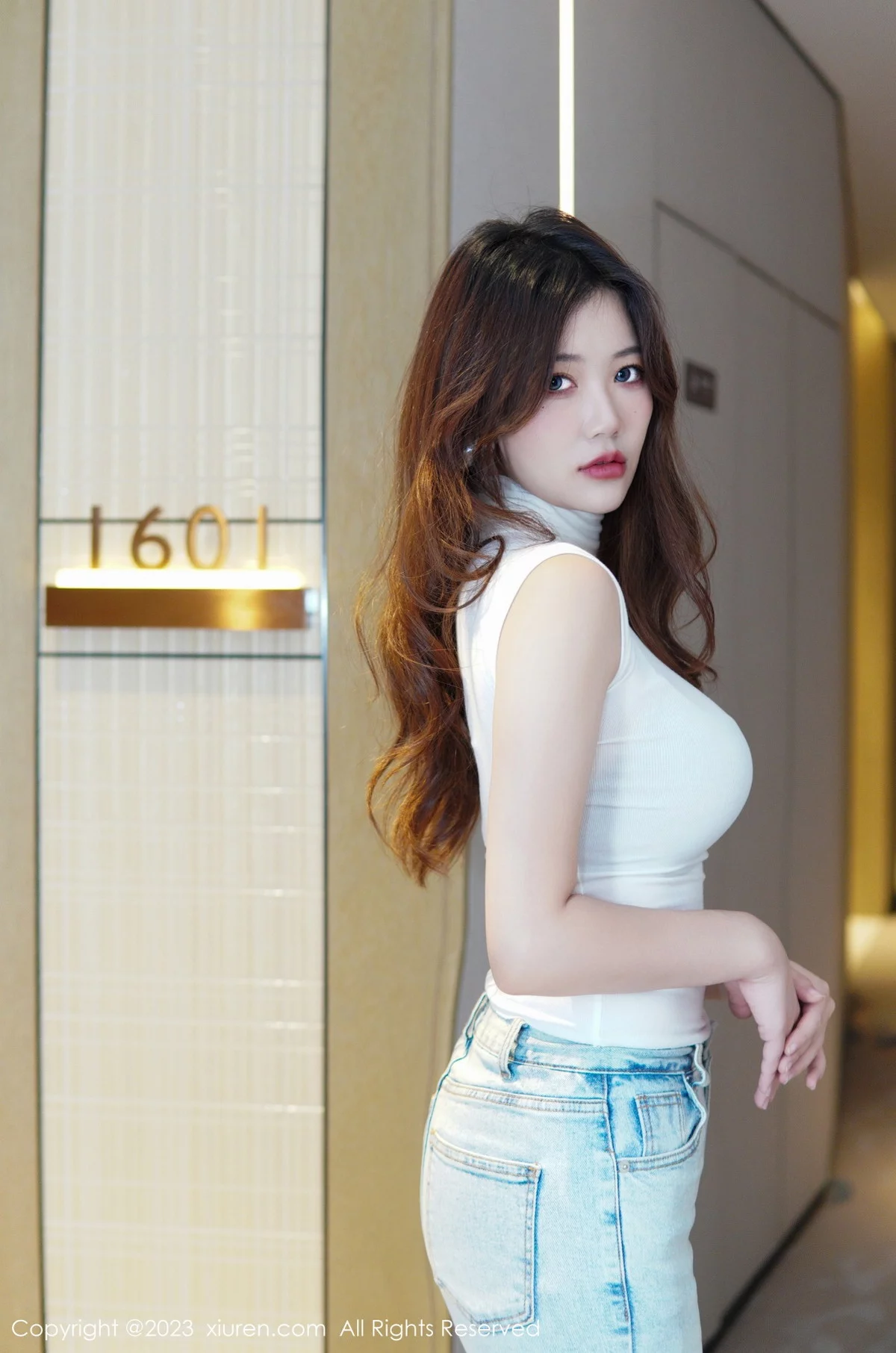 [[XiuRen秀人网]秀人网]No.6102_模特奈奈子健身房剧情性感半透上衣配超薄无内肉丝惹火诱惑写真80P