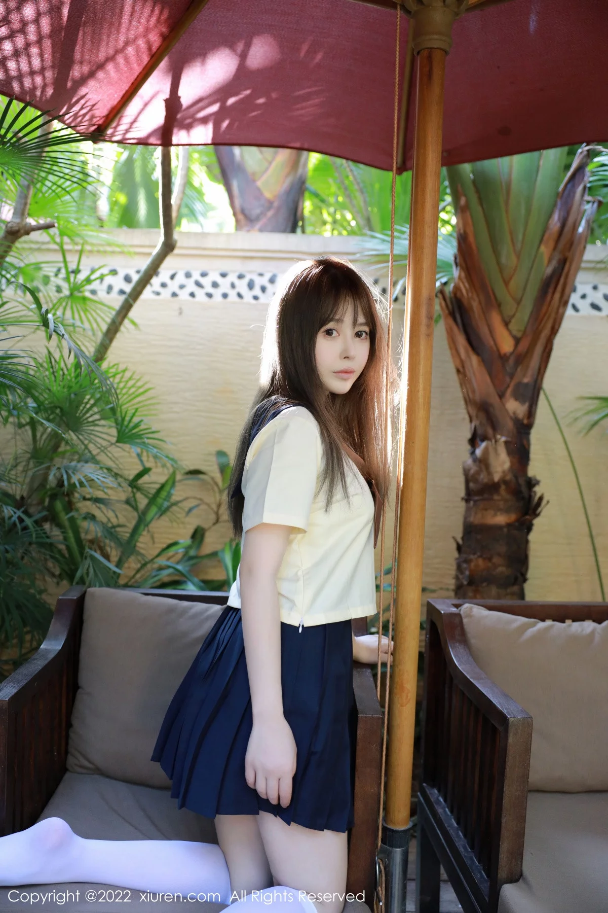 [[XiuRen秀人网]秀人网]No.6021_女神Evelyn艾莉南京旅拍户外性感白色水手服秀完美身材诱惑写真66P