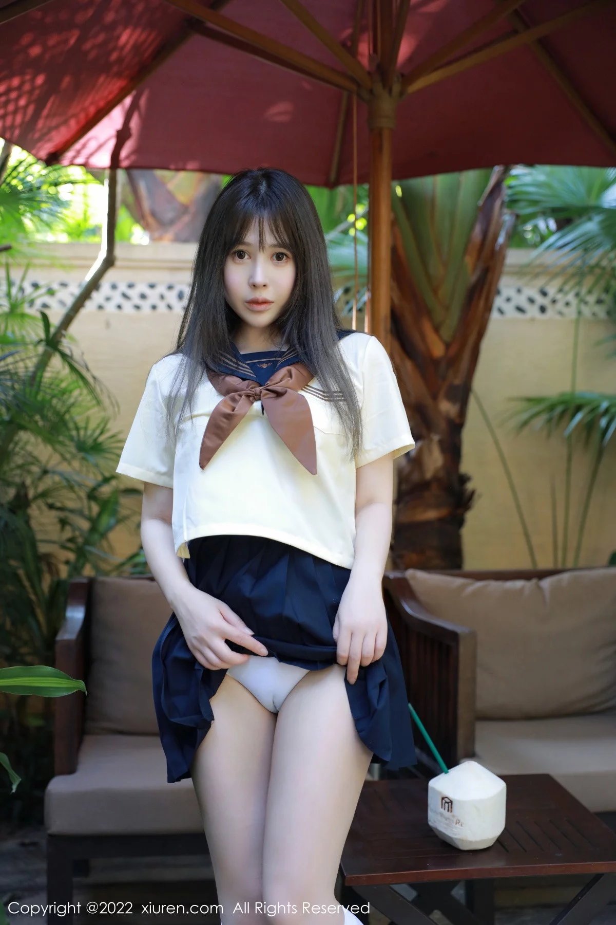 [[XiuRen秀人网]秀人网]No.6021_女神Evelyn艾莉南京旅拍户外性感白色水手服秀完美身材诱惑写真66P