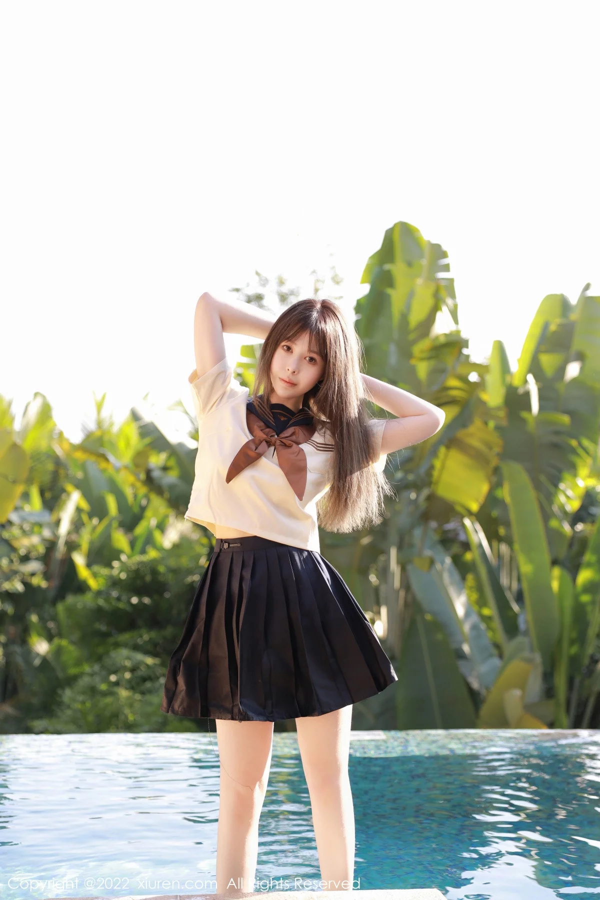 [[XiuRen秀人网]秀人网]No.6021_女神Evelyn艾莉南京旅拍户外性感白色水手服秀完美身材诱惑写真66P