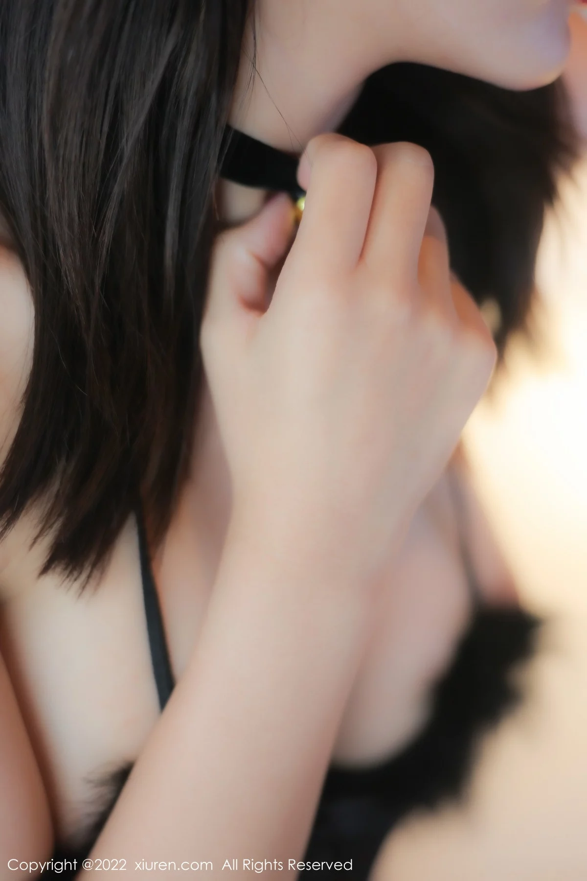 [[XiuRen秀人网]秀人网]No.6018_模特夏沫沫tifa性感黑色毛绒比基尼配网格吊袜秀惹火身材诱惑写真80P