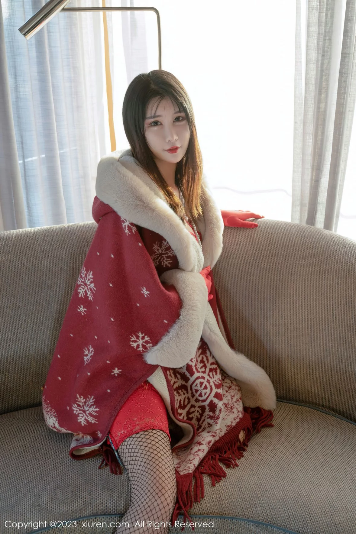 [[XiuRen秀人网]秀人网]No.6188_模特夏沫沫tifa阳朔旅拍性感红色情趣内衣配黑丝吊袜诱惑写真62P