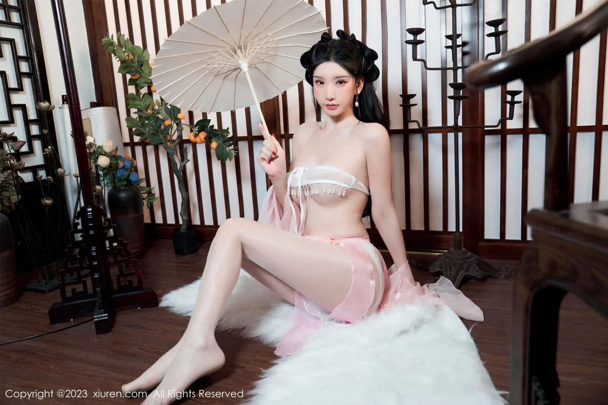 [[XiuRen秀人网]秀人网]No.6217_女神周于希Sally性感粉色古装服饰配超薄无内肉丝惹火诱惑写真85P